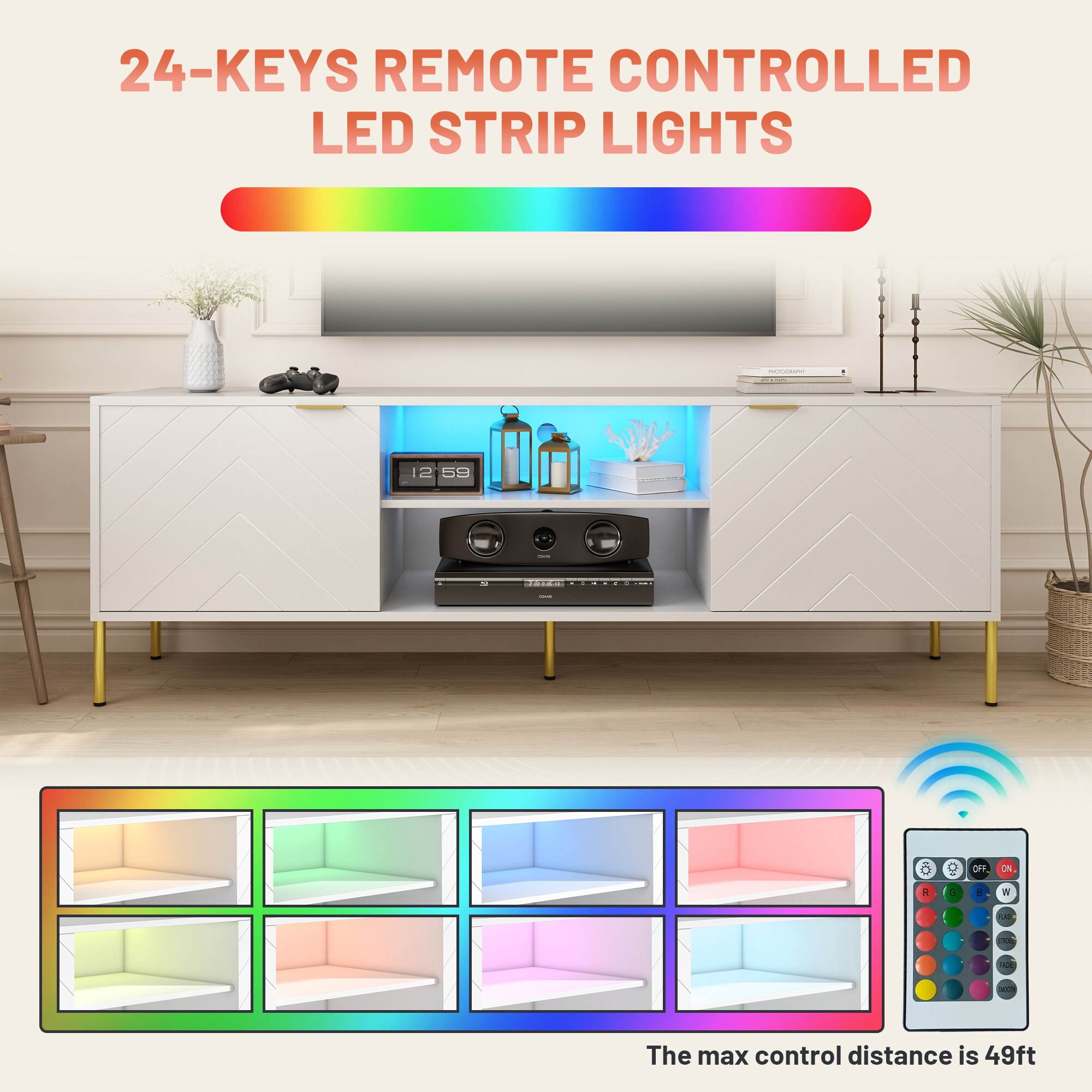 Clihome CL-ID01TVWH Tv-Stands - View #6