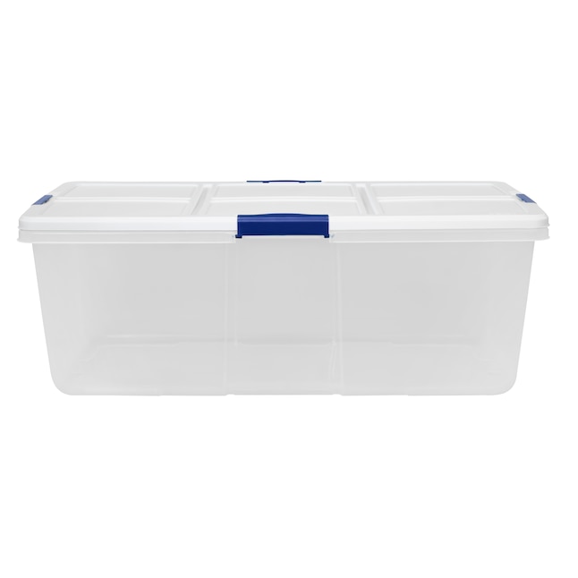 Plastic Storage Containers, Long Clear Storage Bins