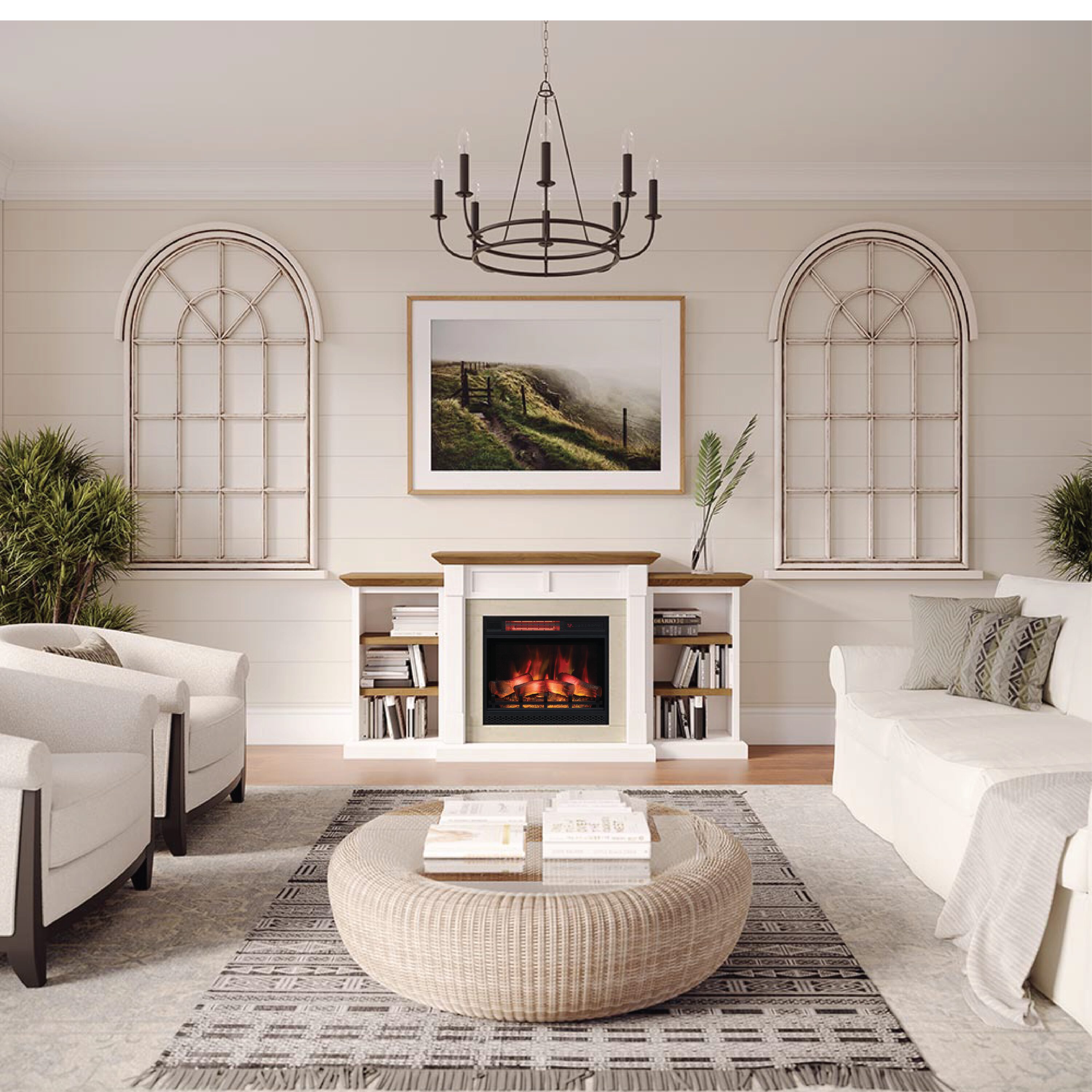 Country Living CL-1025MBC-WHT-23 Electric-Fireplaces - View #6