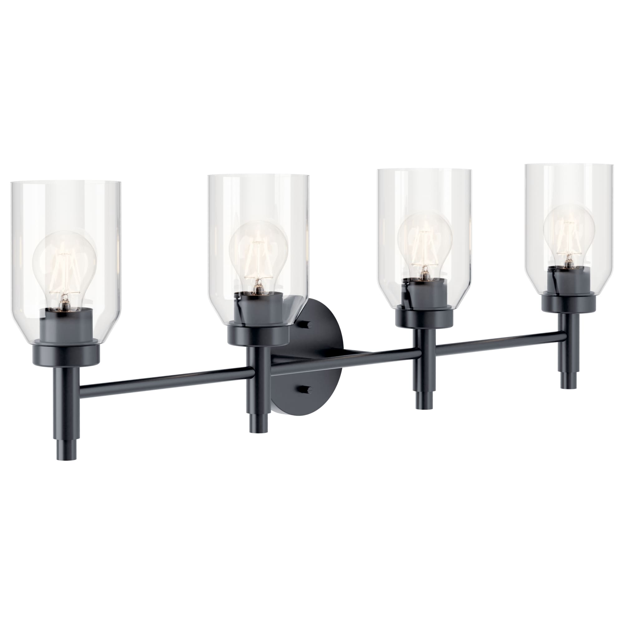 Kichler 55186BK Madden 34-in 4 -Light Black Modern/contemporary Vanity light