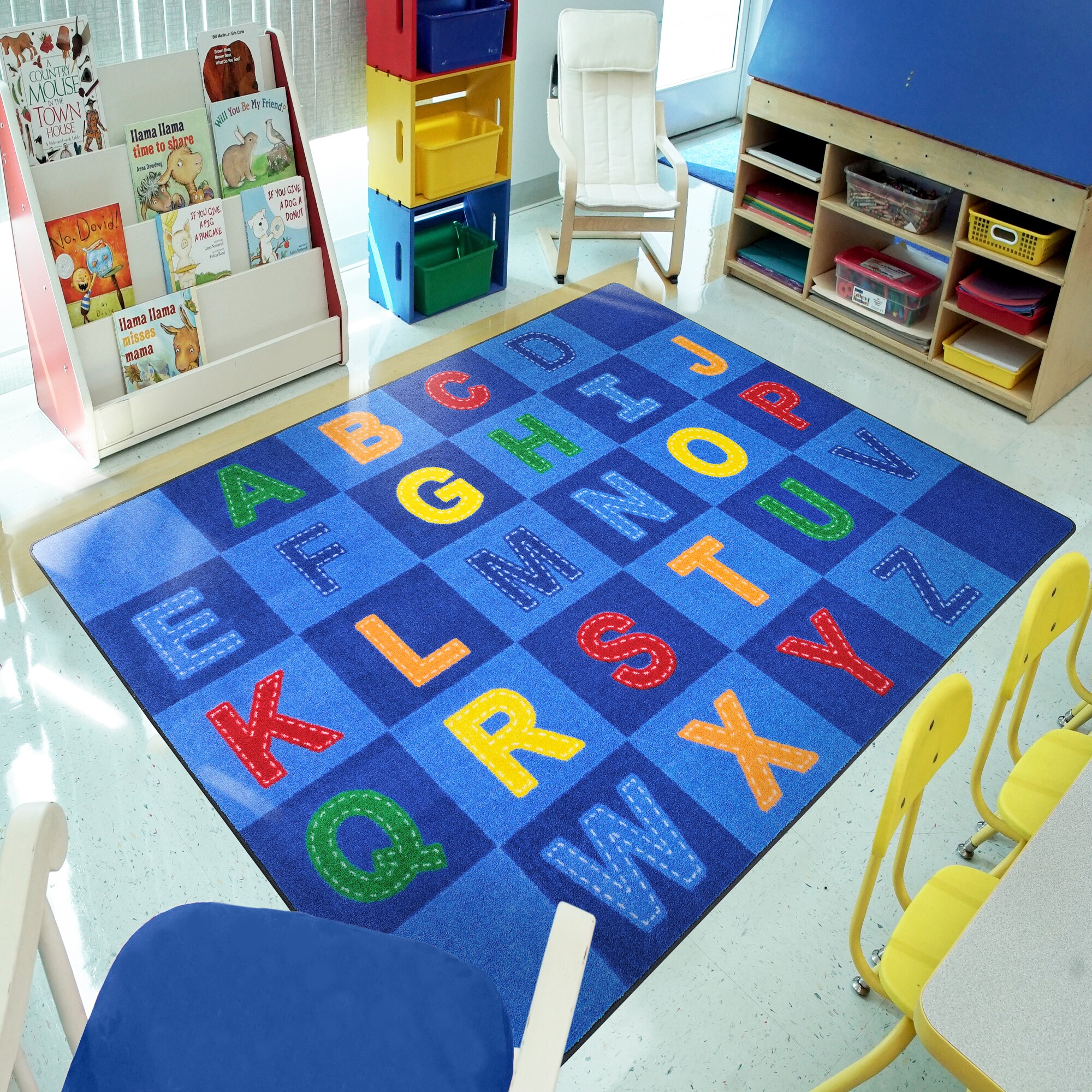 Joy Carpets 1953C Kid Essentials 5 x 8 (ft) Tufted Nylon Neutral Rectangular Indoor Area rug