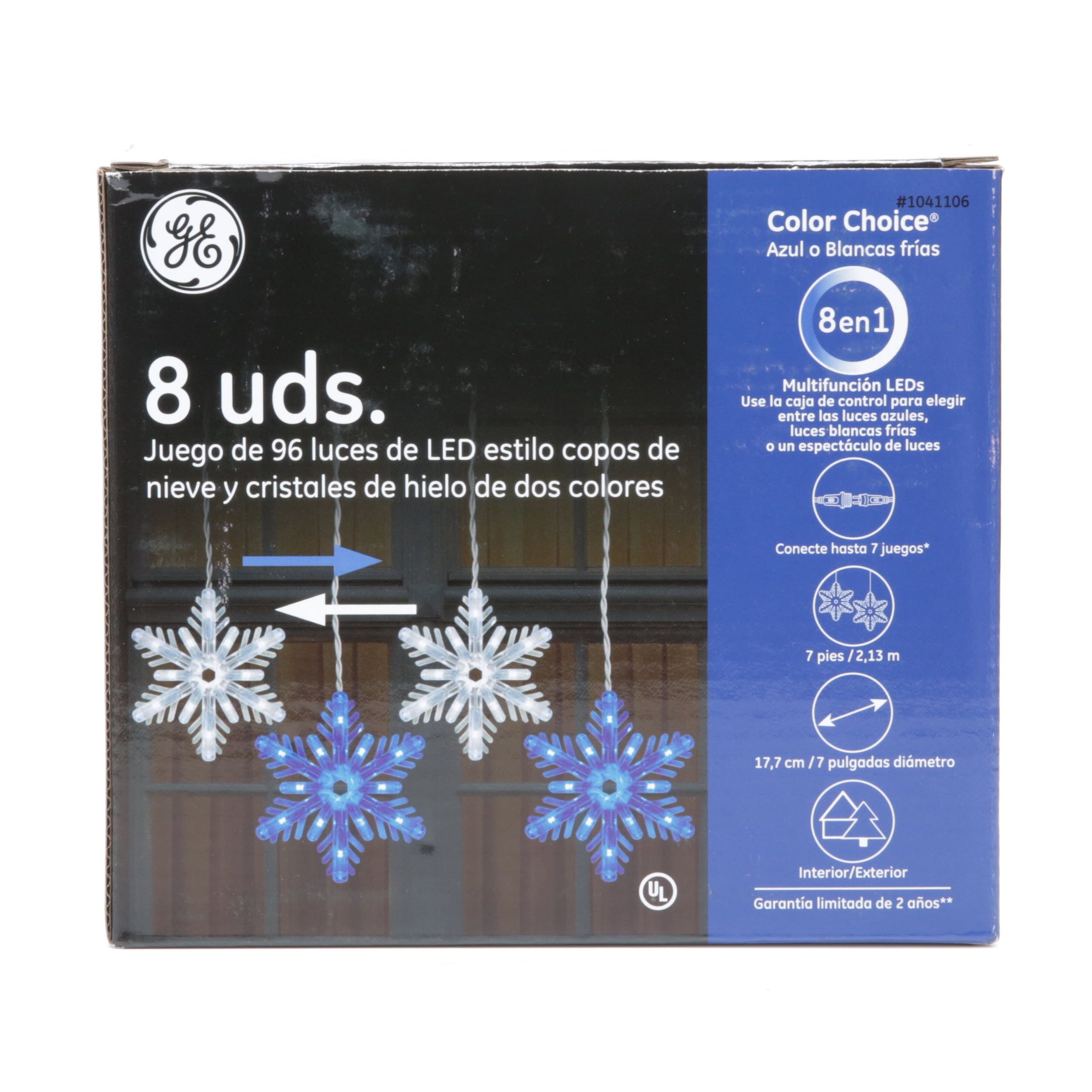 ge snowflake icicle lights