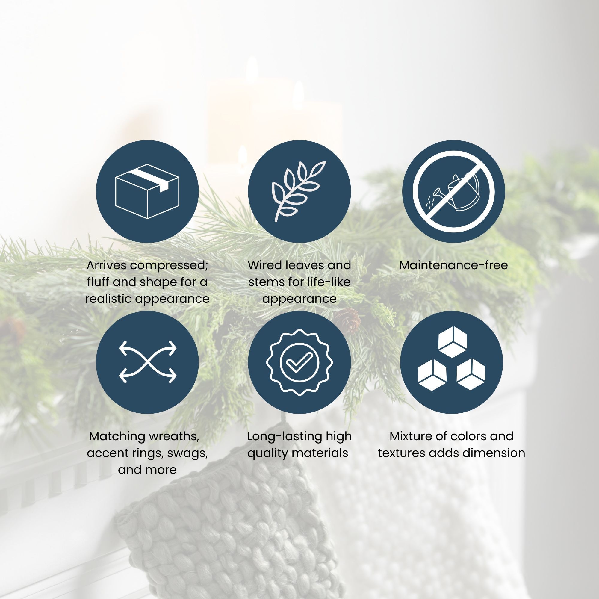 Sullivans GD1517 Artificial-Christmas-Garland - View #4
