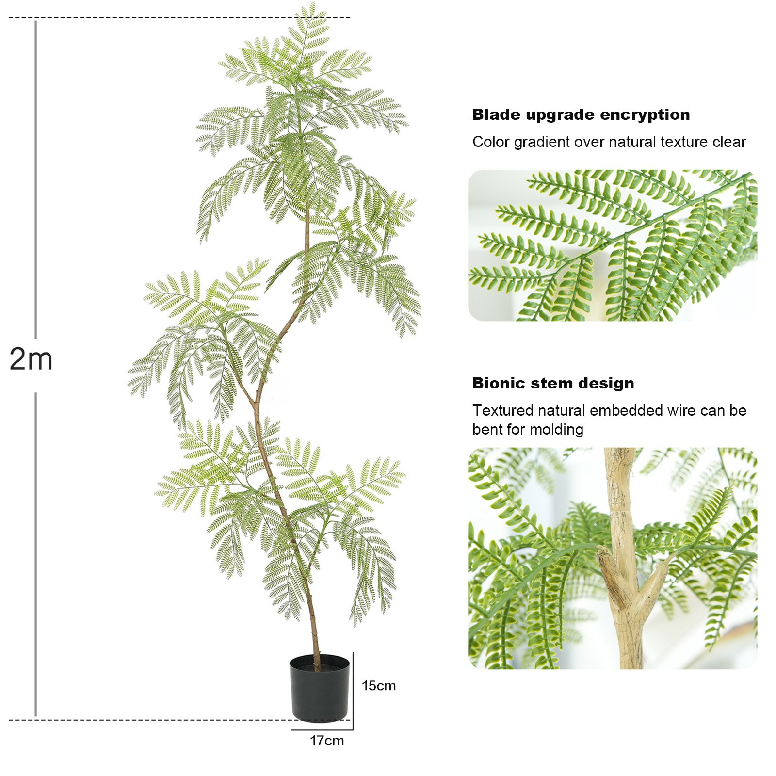 Der Rose FQZOL-VWGTCNQ8-HF2 Artificial-Plants-Trees - View #3