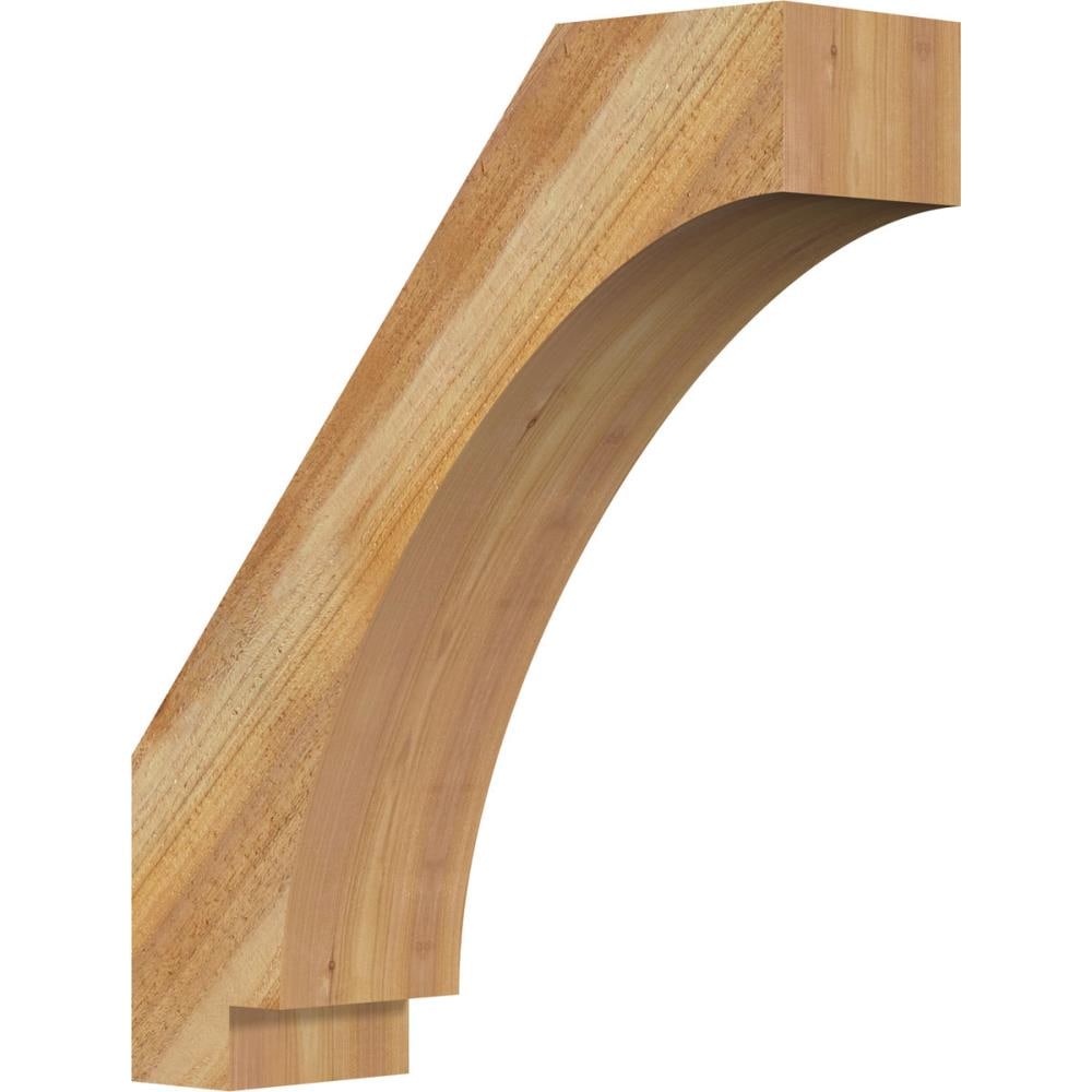 Ekena Millwork BRC06X20X24IMP00RWR 6-in x 20-in x 24-in Western Red Cedar Unfinished Wood Imperial Rough Sawn Knee Brace