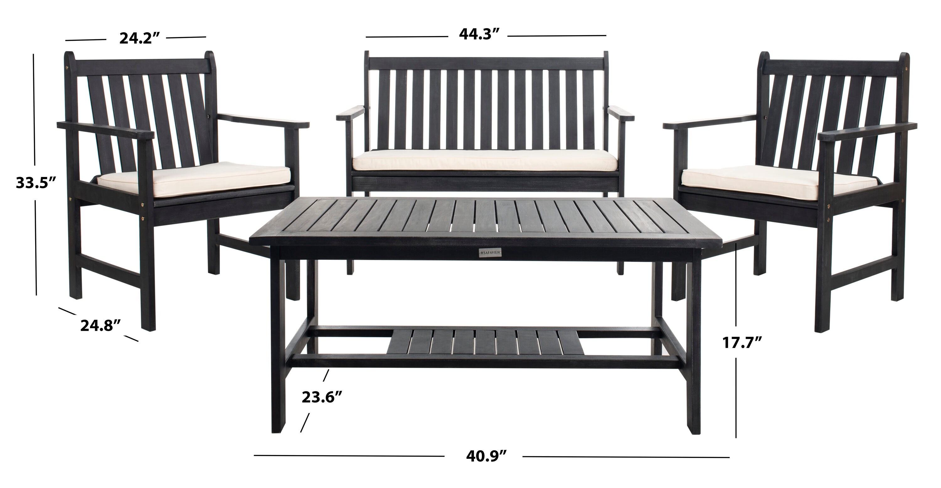 Safavieh PAT7006C Patio-Conversation-Sets - View #8