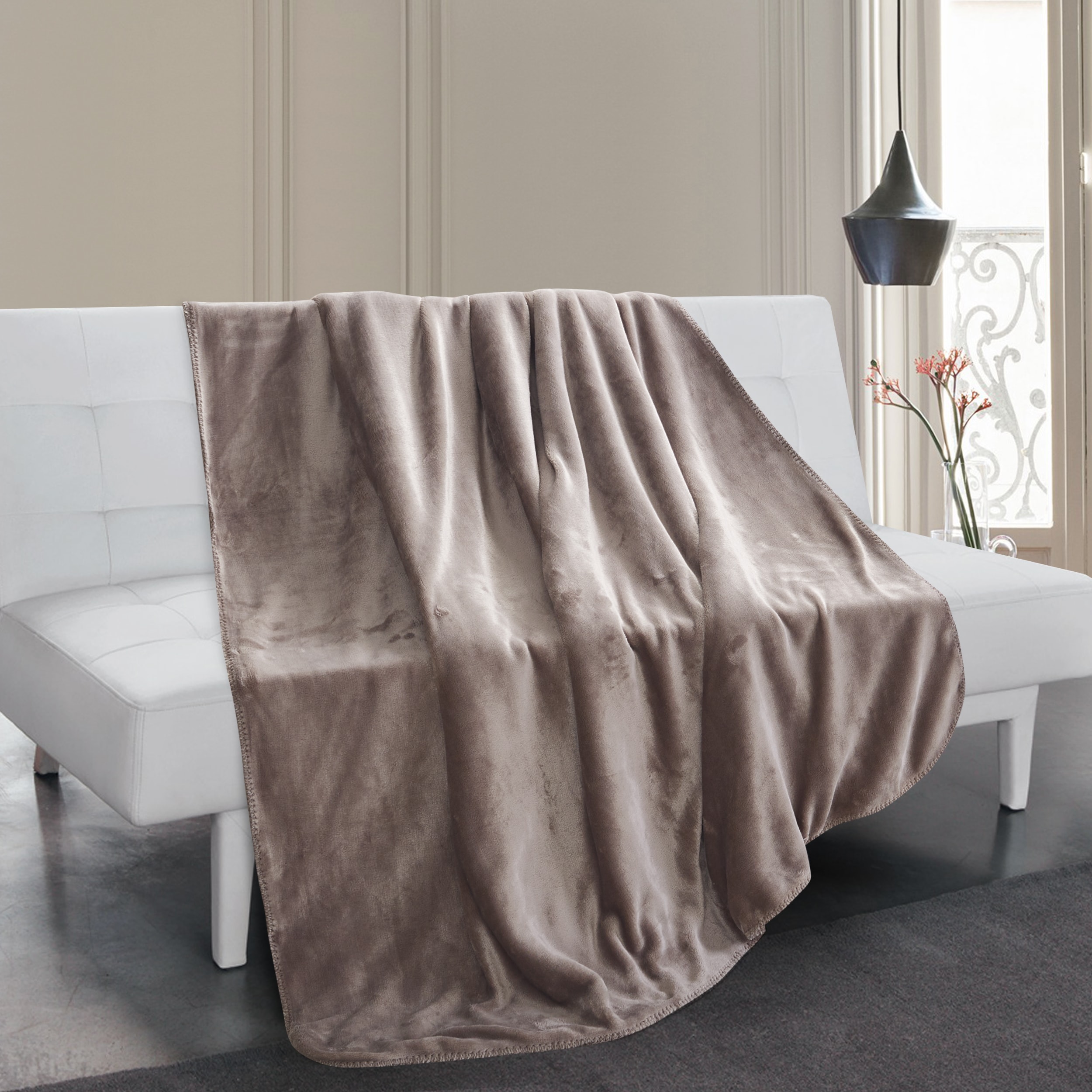 Thesis 01141 Taupe 50-in x 70-in Throw