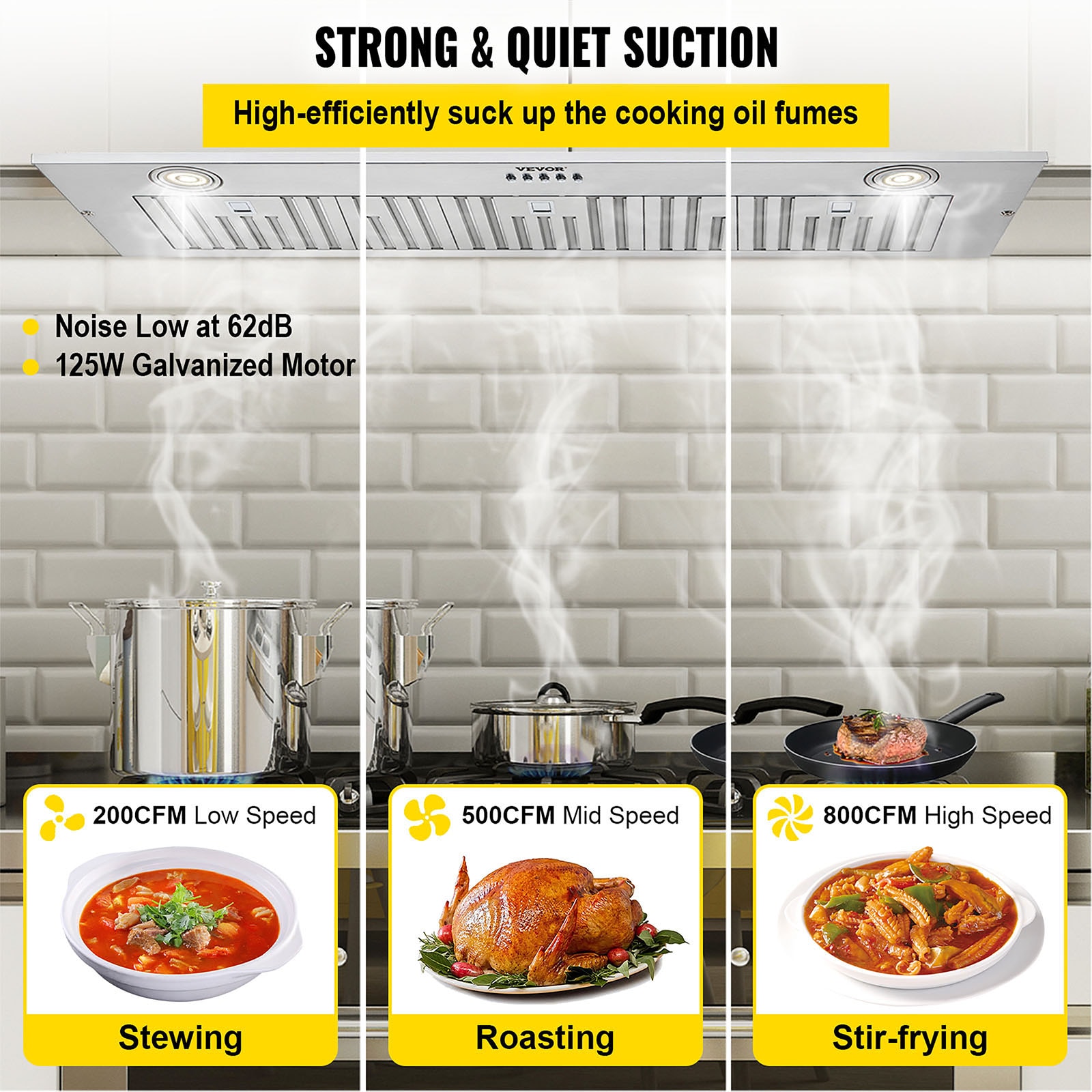 VEVOR Q36450CFM110V8F9SV1 Undercabinet-Range-Hoods - View #5