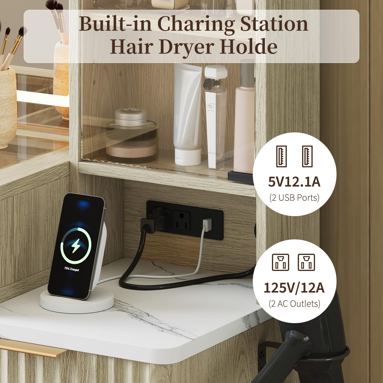 Lumberock HYX-PHK-33Q9TRR5 Bedroom-Vanities - View #8