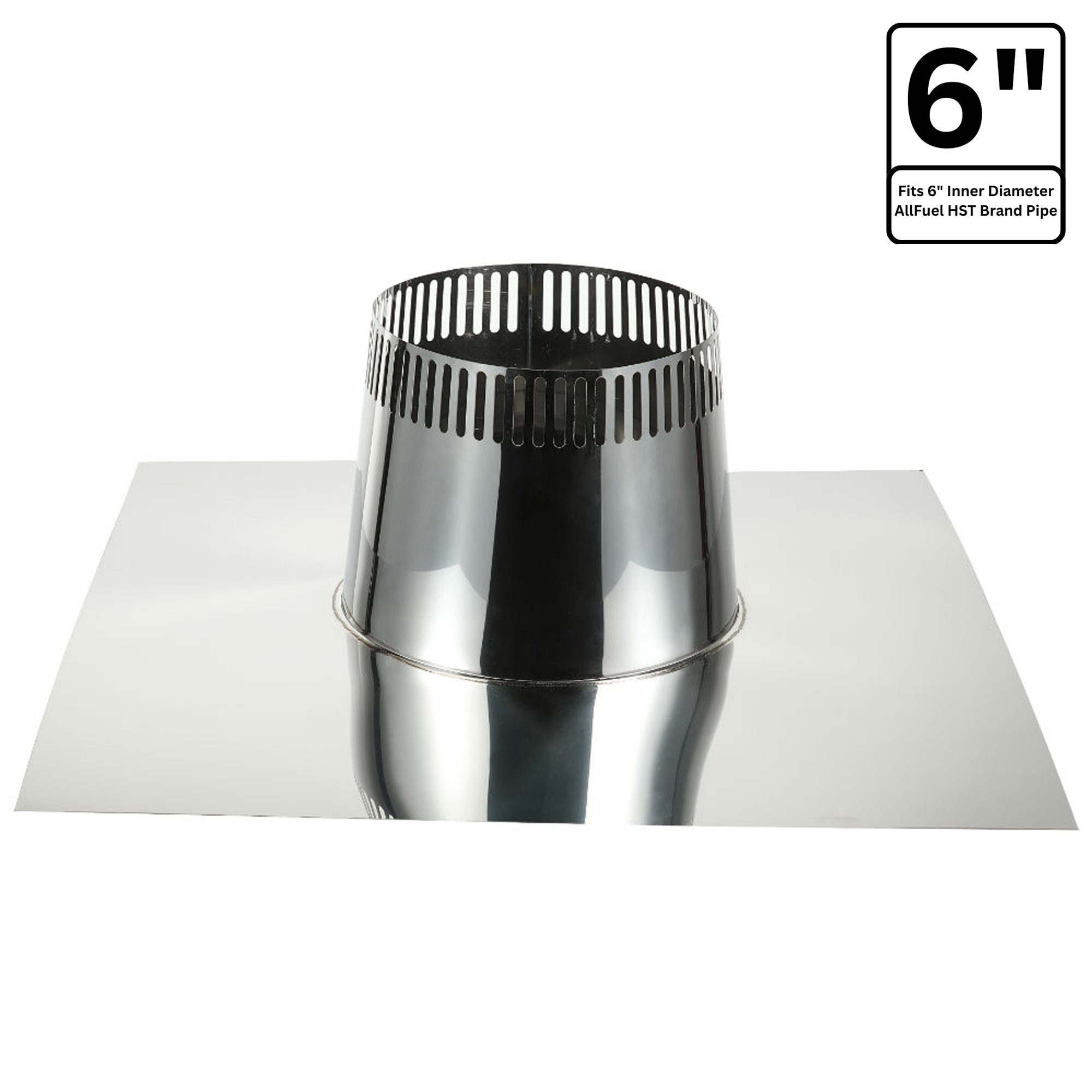 AllFuel HST Stove Pipe Adaptor for 6 Diameter 304 Stainless Steel All Fuel  Class-A Double Wall Insulated Chimney Pipe 