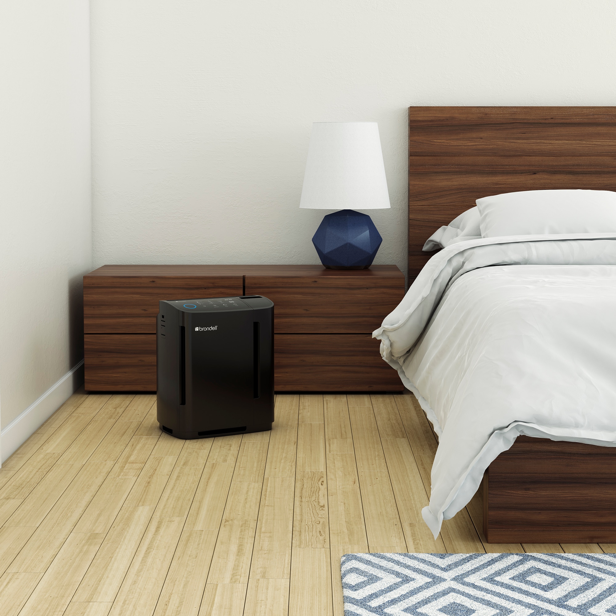 Brondell O2+ Revive 5-Speed Black True HEPA Air Purifier (Covers, 627.5-sq ft) PR50-B Sansujyuku sansujyuku.com