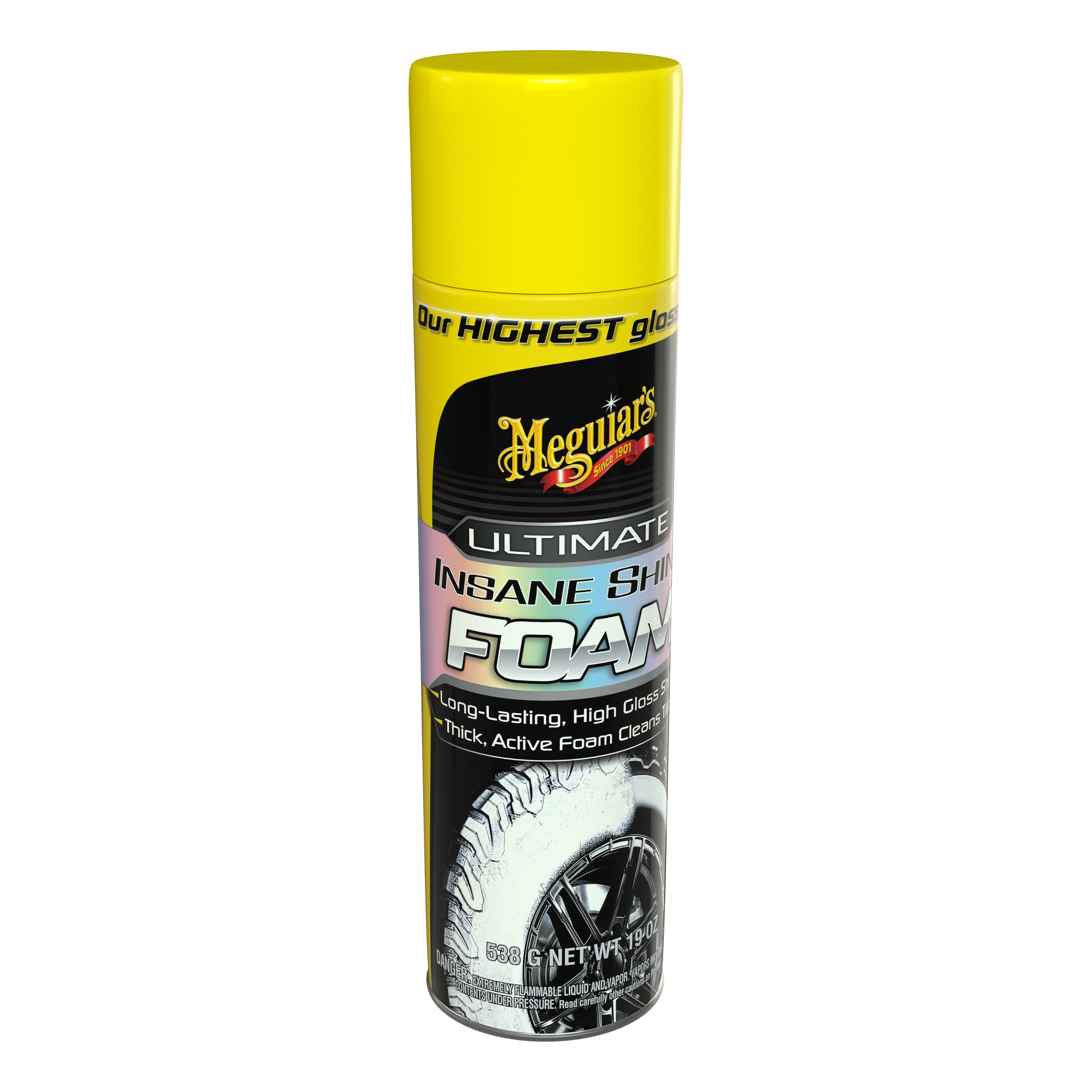 Meguiars Hot Shine Tire Spray is a aerosol spray tire protectant &  dressing. Meguiars leaves a high gloss shine on rubber tires.
