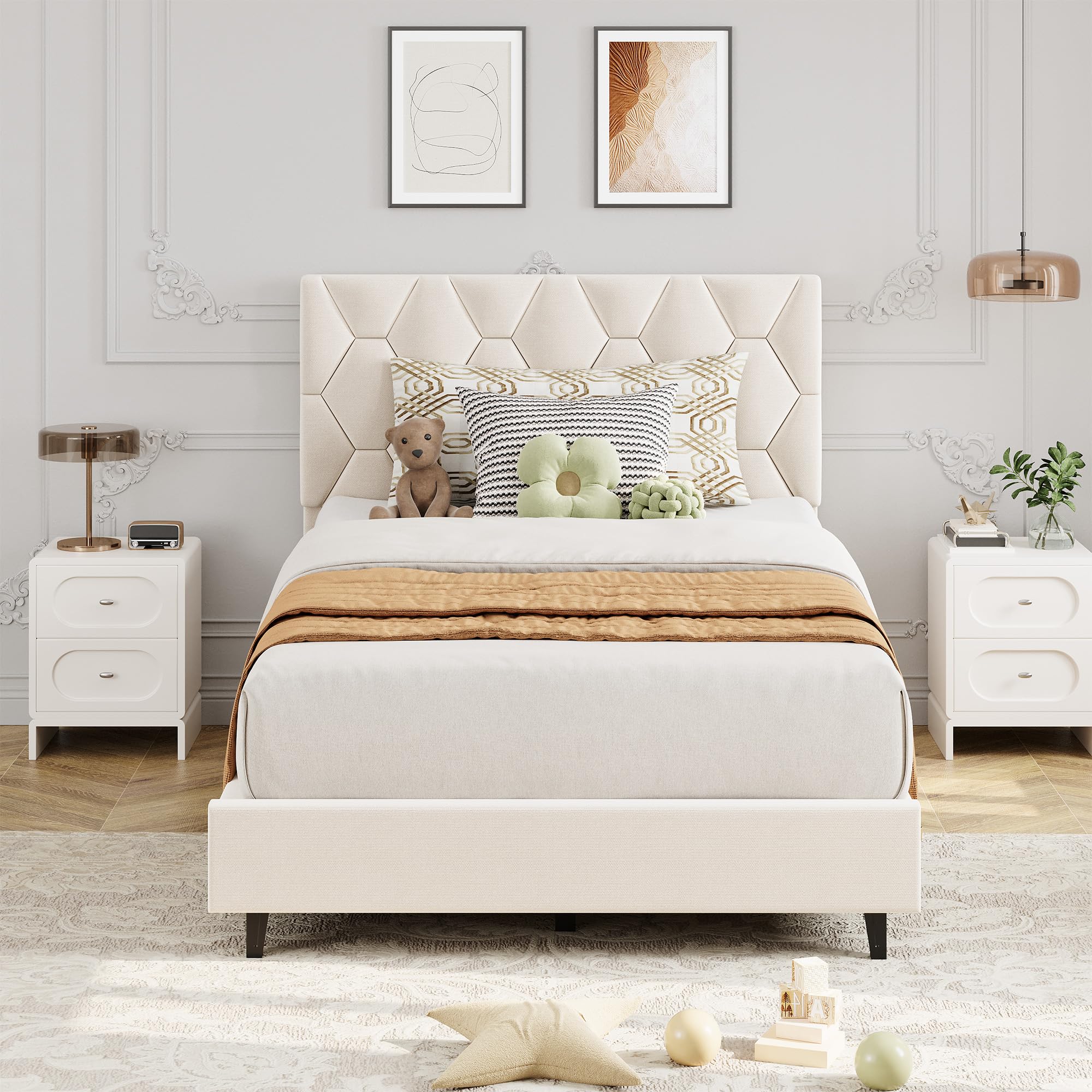 Twin Xl Upholstered Bed