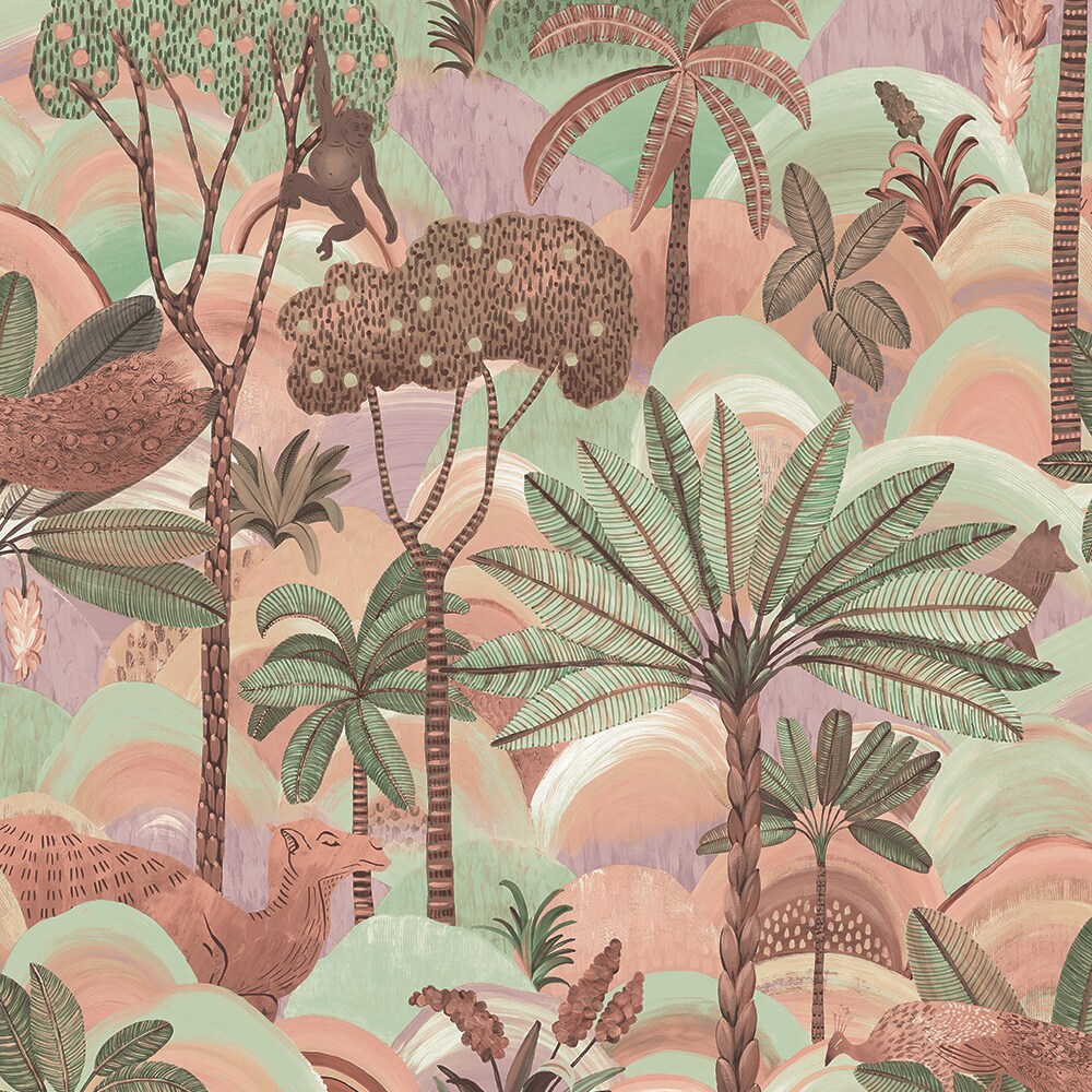 Tempaper DP15059 28-sq ft Brown Vinyl Animals Self-adhesive Peel and Stick Wallpaper