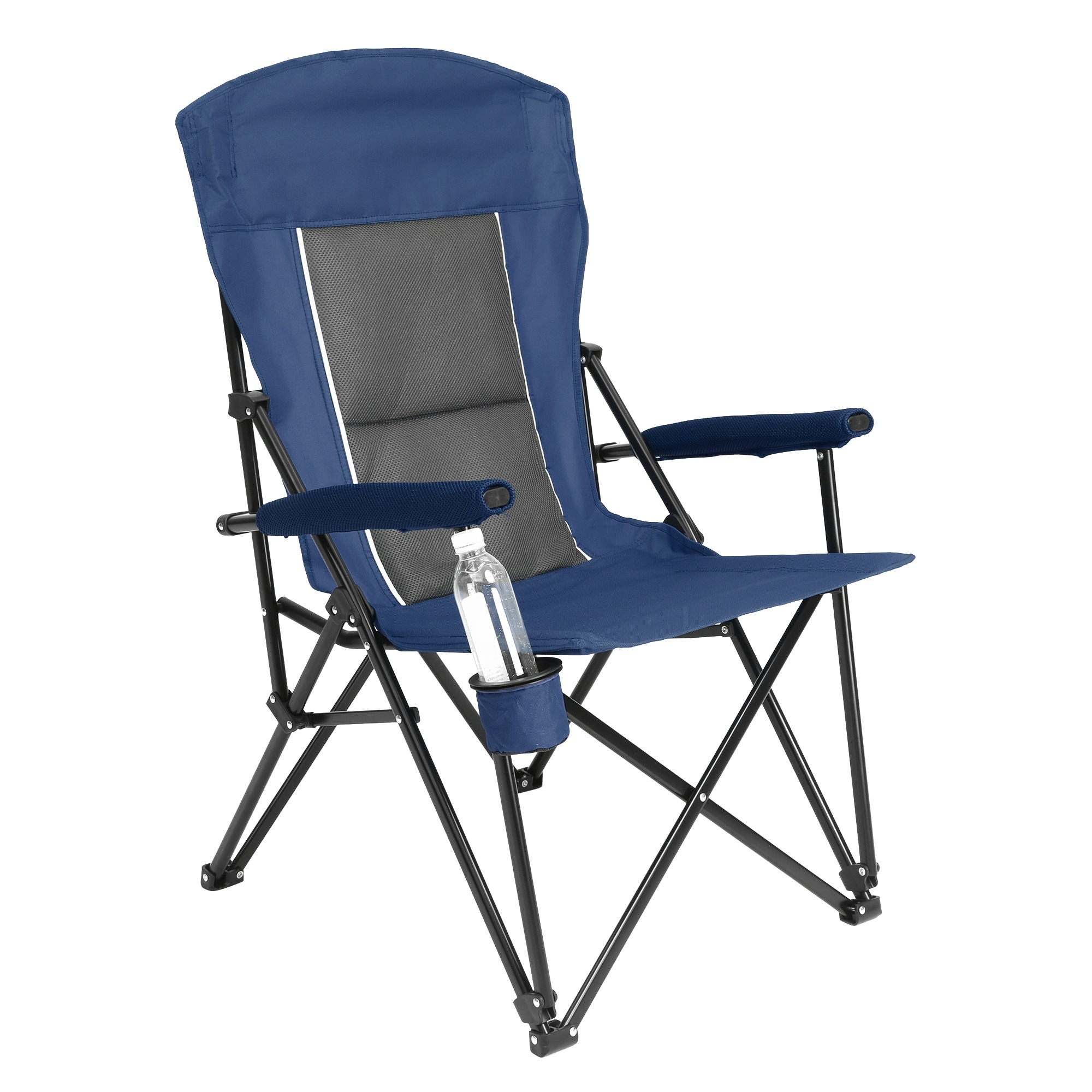 Mondawe MO-CCAC2457XGN2 Polyester Dark Blue Folding Camping chair Carrying Strap/Handle Included