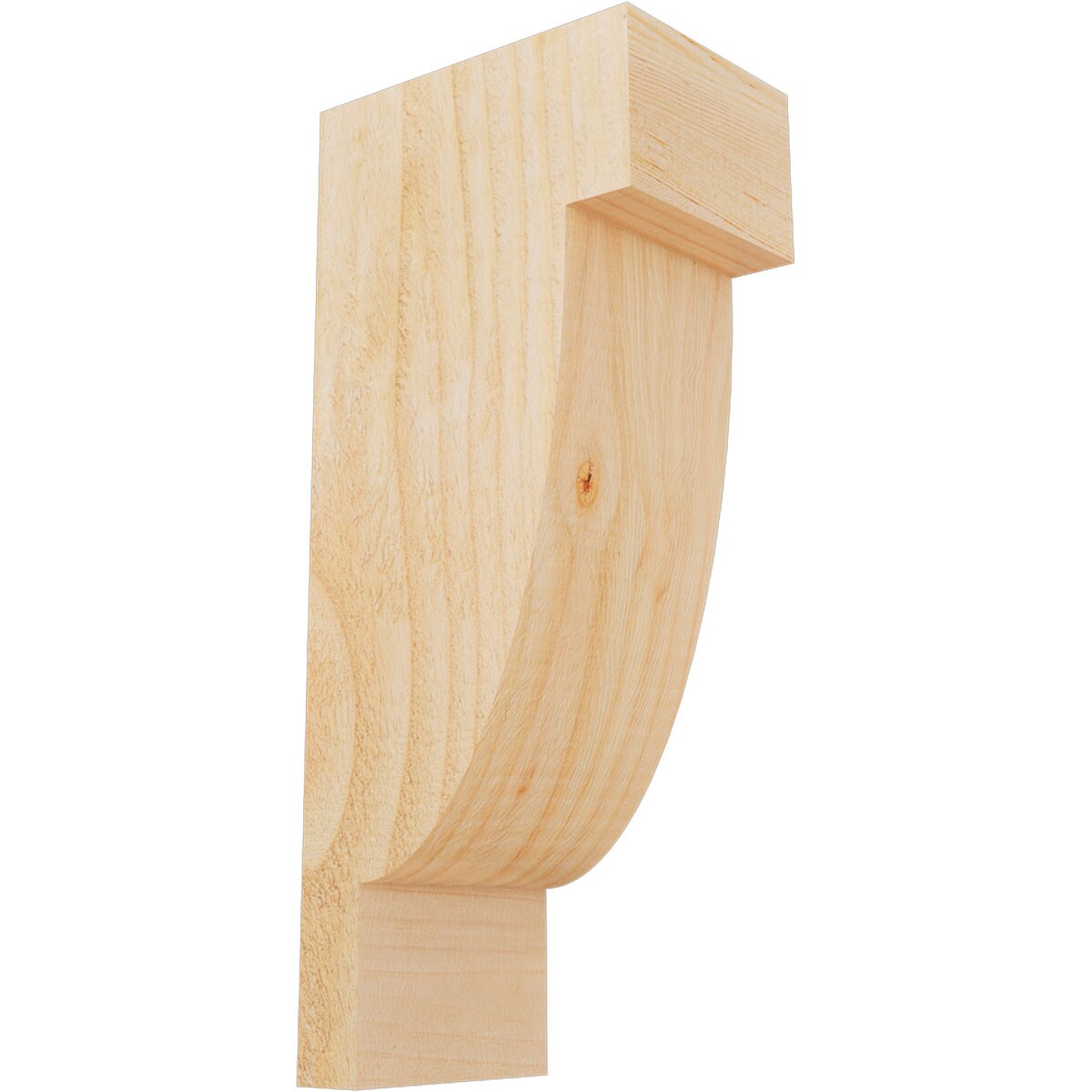 Ekena Millwork COR04X06X14ALP00RDF 4-in x 6-in x 14-in Alpine Unfinished Douglas fir Wood Paintable/Stainable Corbel