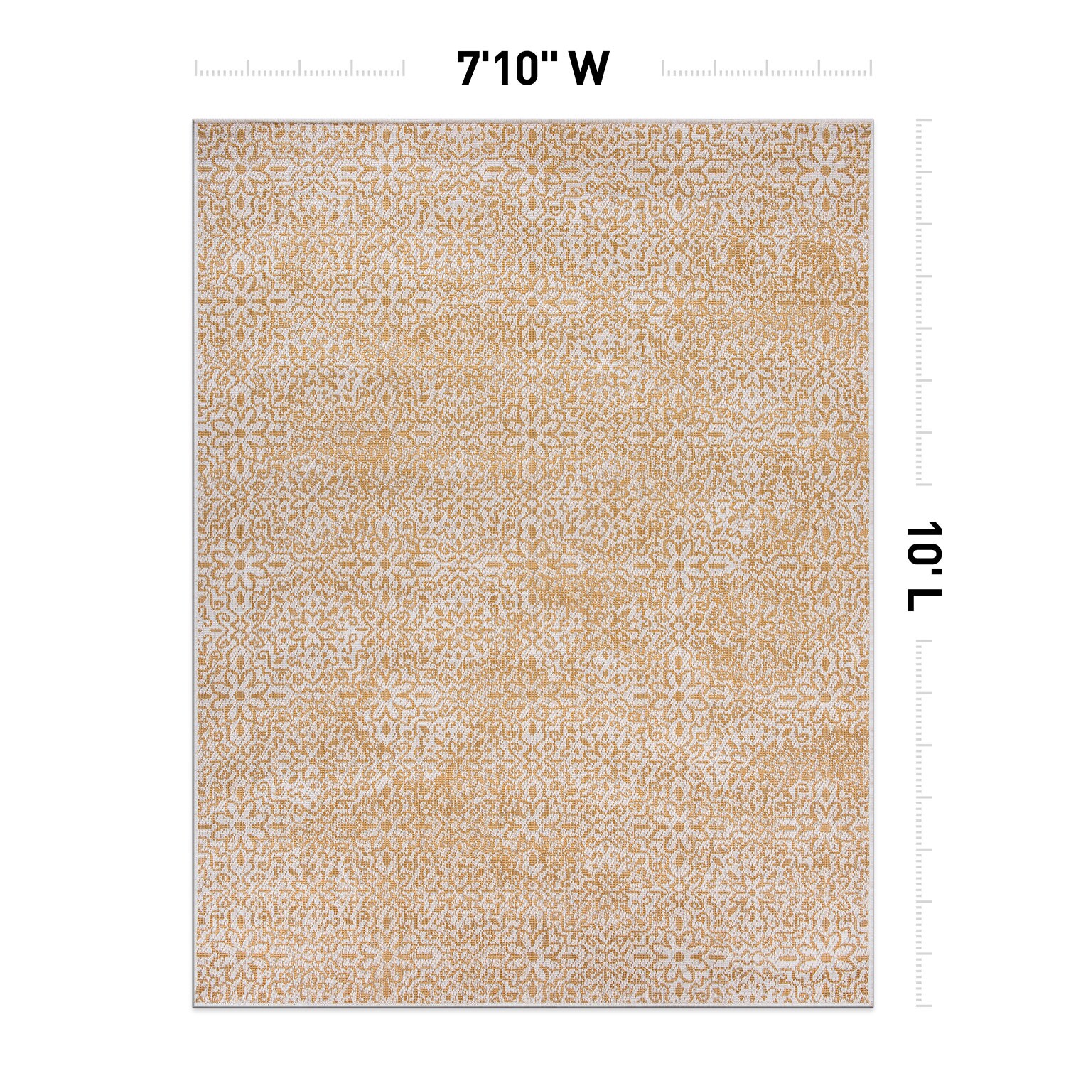 World Rug Gallery 4026YELLOW8X10 rugs - View #2