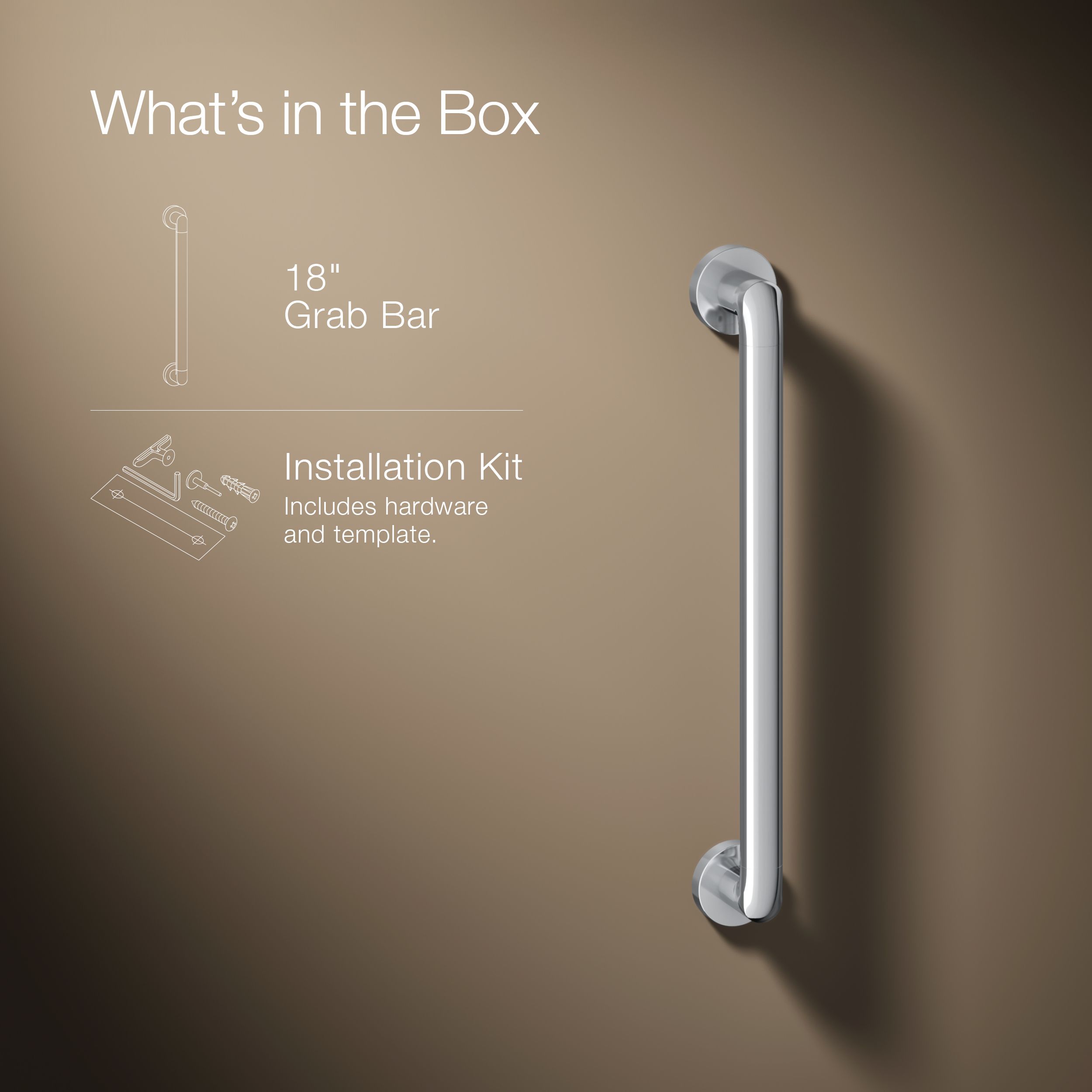 KOHLER K-24549-CP Grab-Bars - View #8