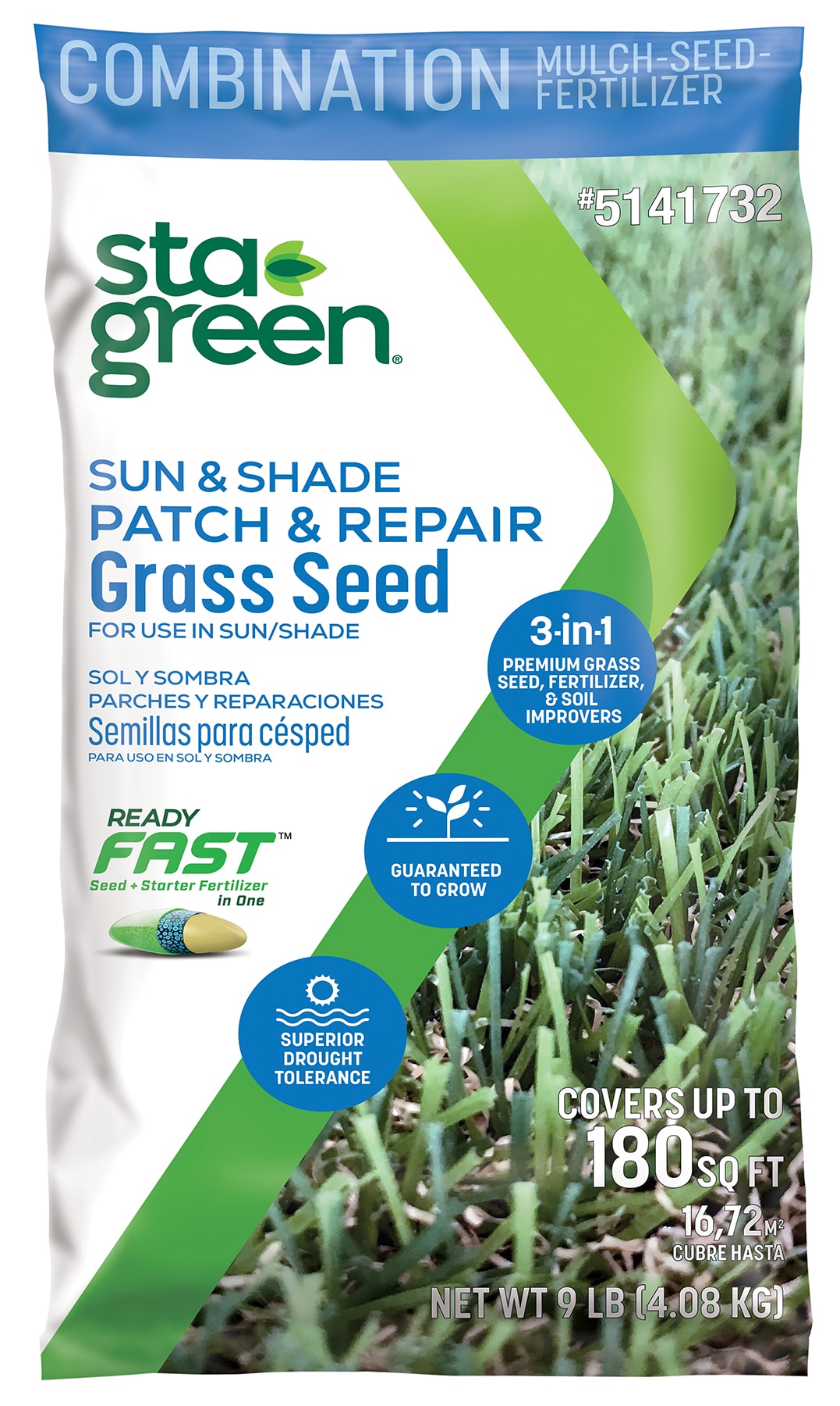 Sta-Green 12428-5 Patch and Repair Mixture/Blend Grass Seed