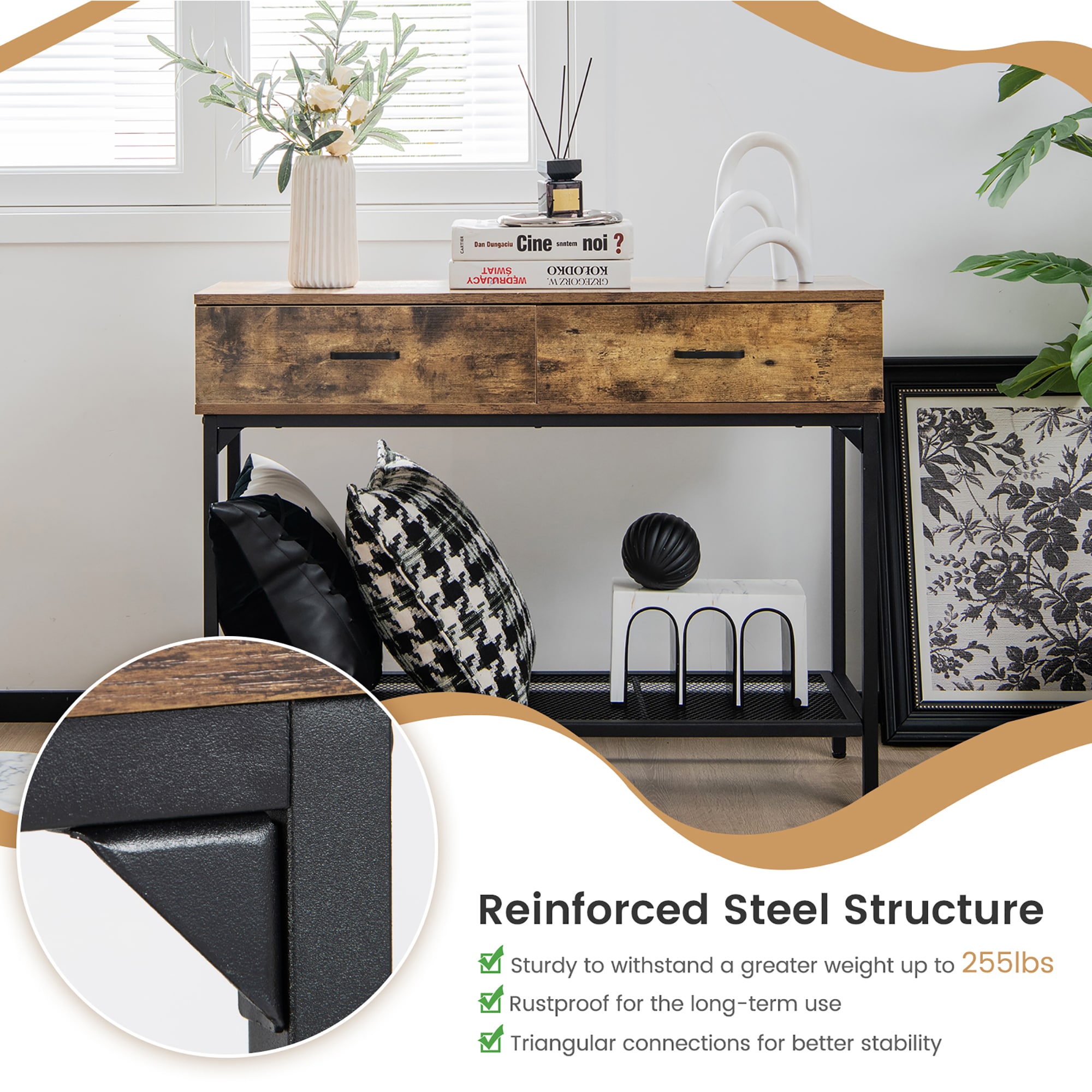 Costway SXL00167 Console-Sofa-Tables - View #5