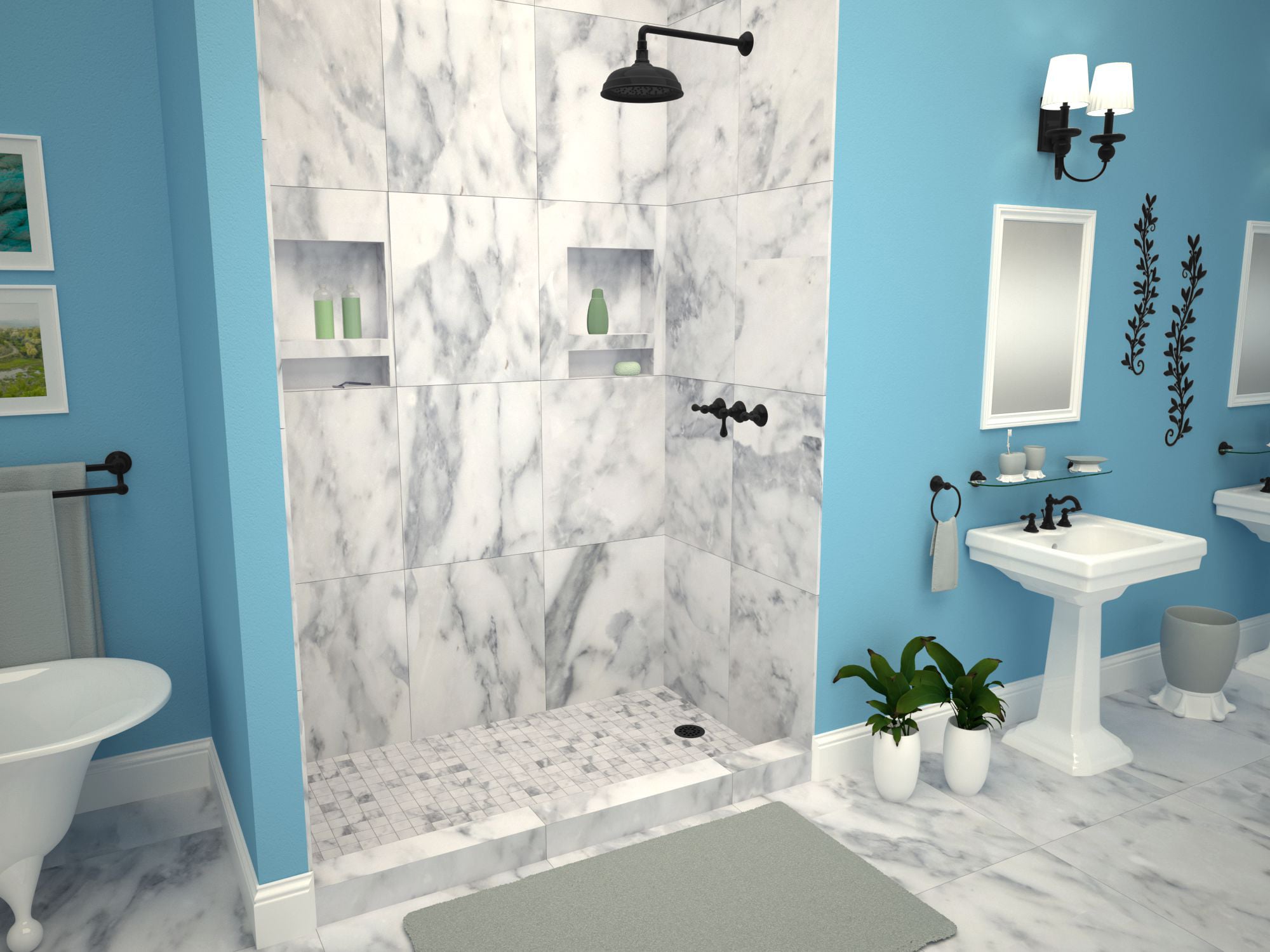 Tile Redi P3648RPVCMB Shower-Floors - View #4
