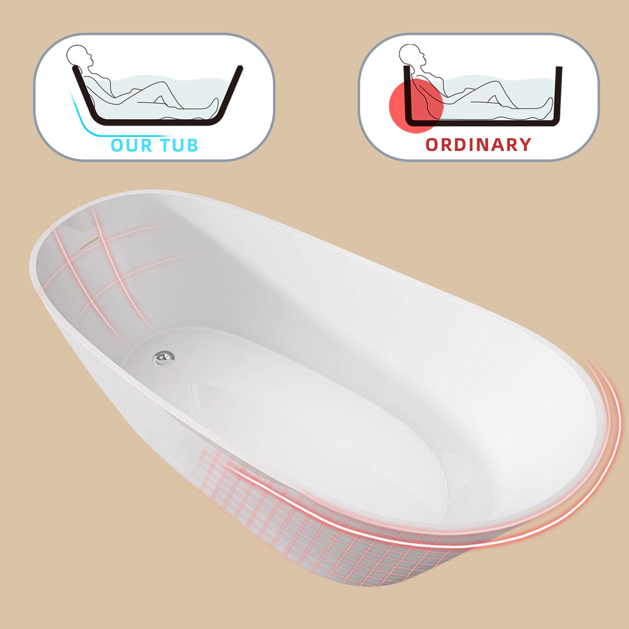 CASAINC CV-WBT23 bathtubs - View #7