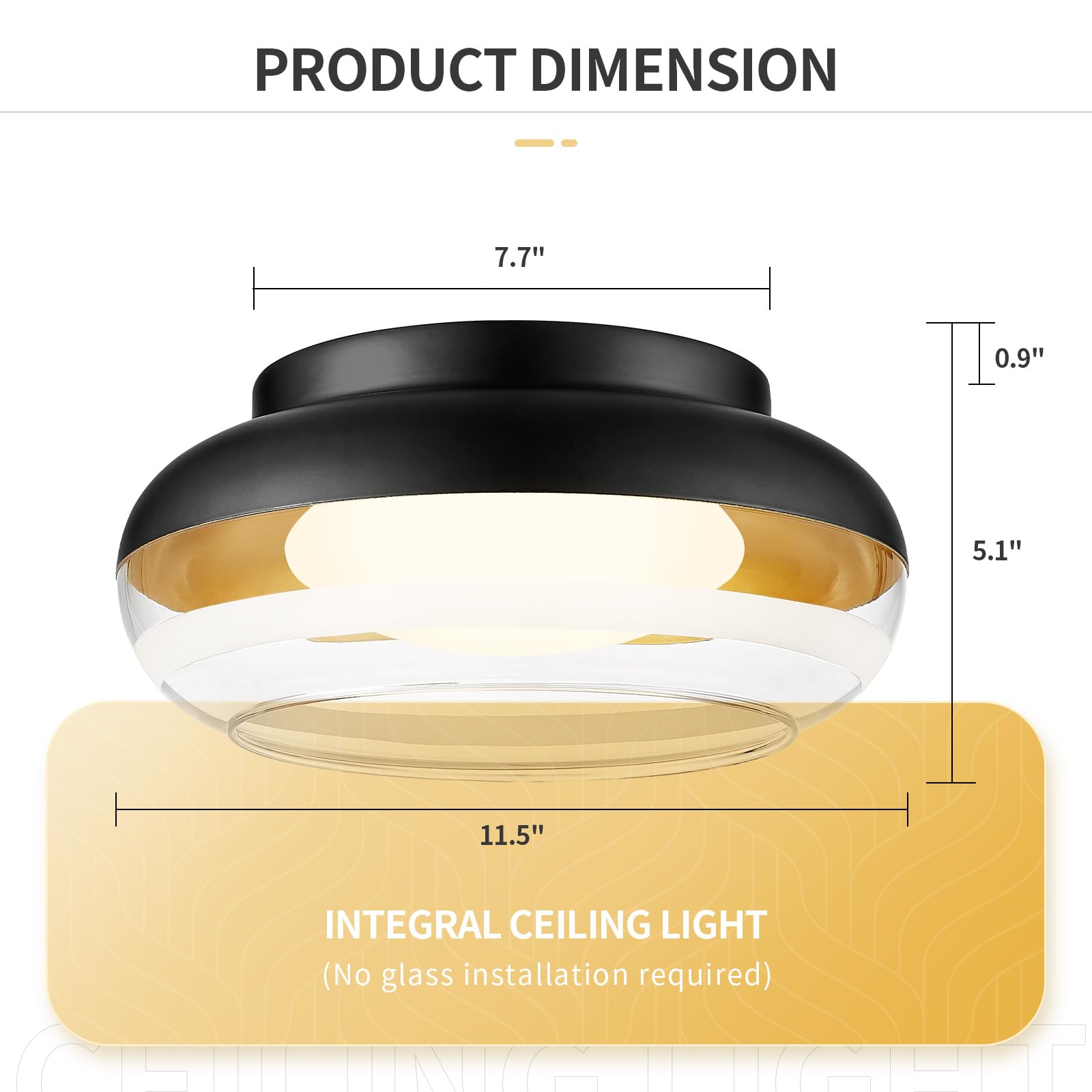 LTMATE LSZSL68F-LED BK flushmounts - View #2