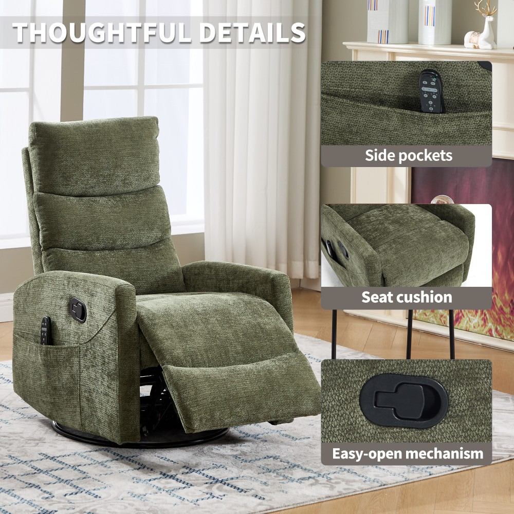 Coolbibila ELIAS-RECLINER-GREEN recliners - View #4