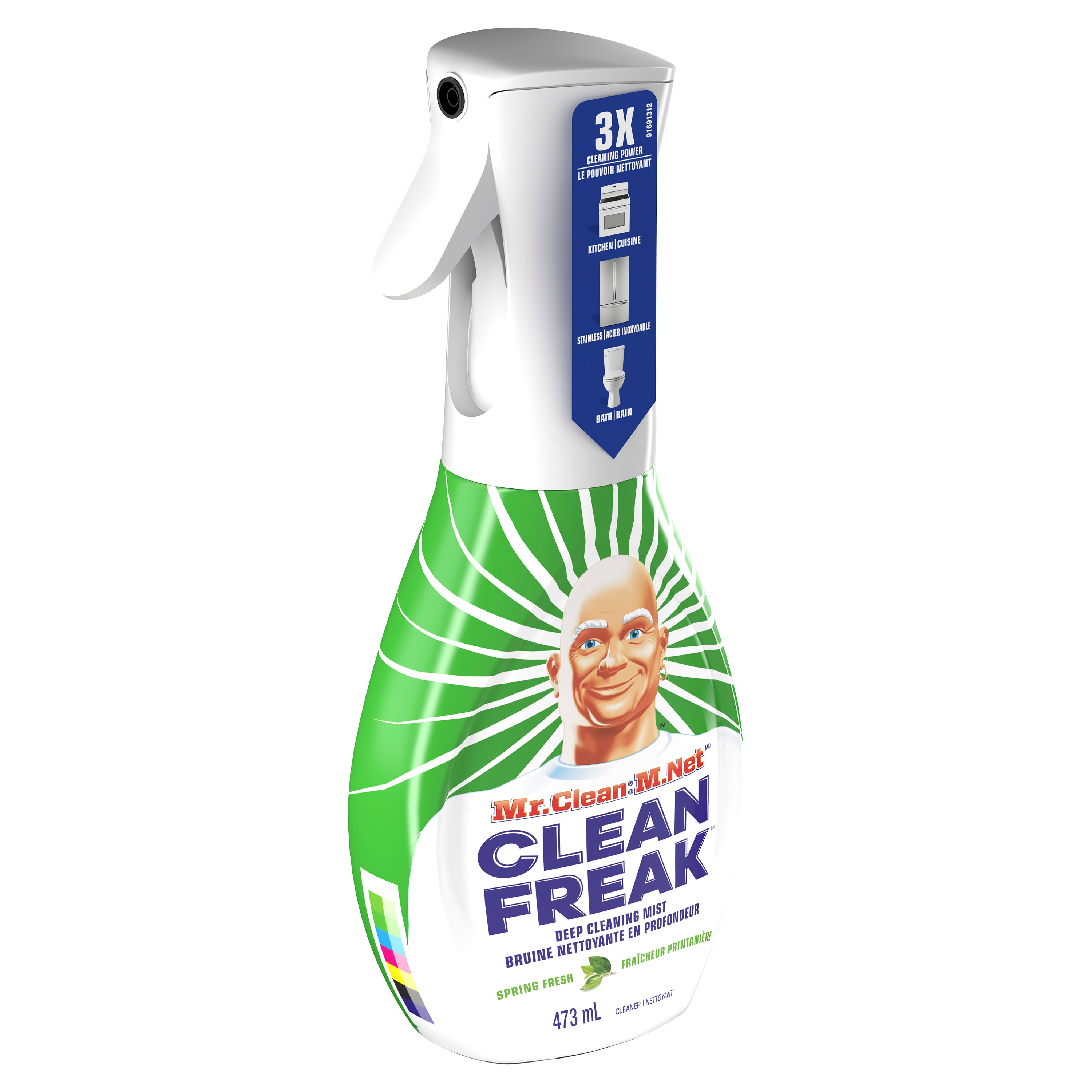Mr. Clean Clean Freak Deep Cleaning Mist Multi-Surface Spray, Gain  Original, 16 oz Spray Bottle, 6/Carton (79127)