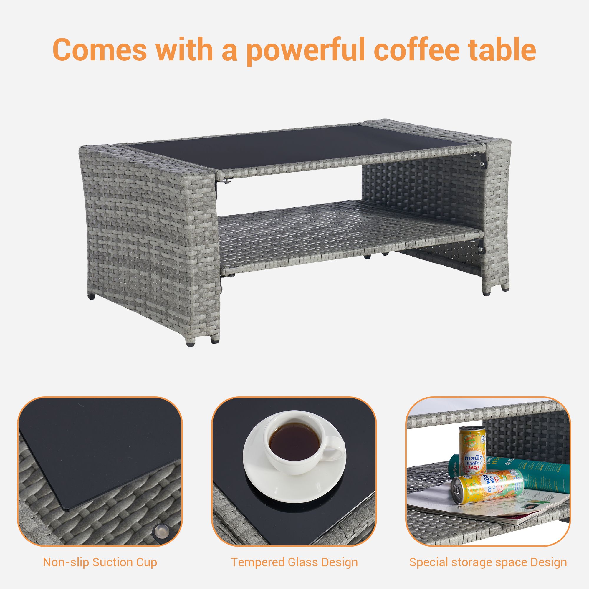 SANSTAR L-WS118-LY Patio-Conversation-Sets - View #6