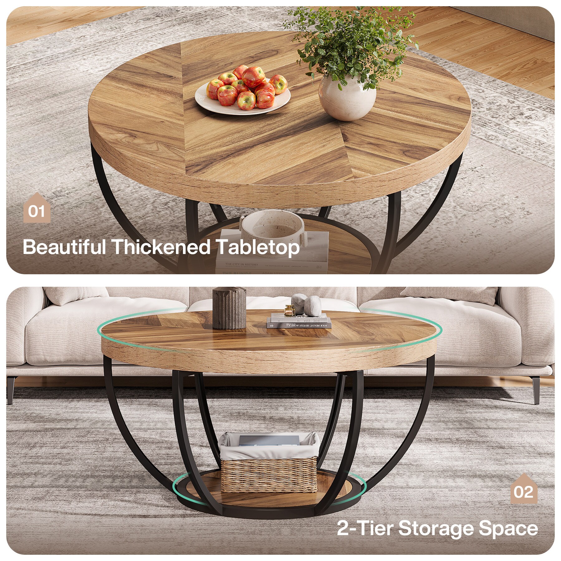 Tribesigns LWFD-NY036 Coffee-Tables - View #7