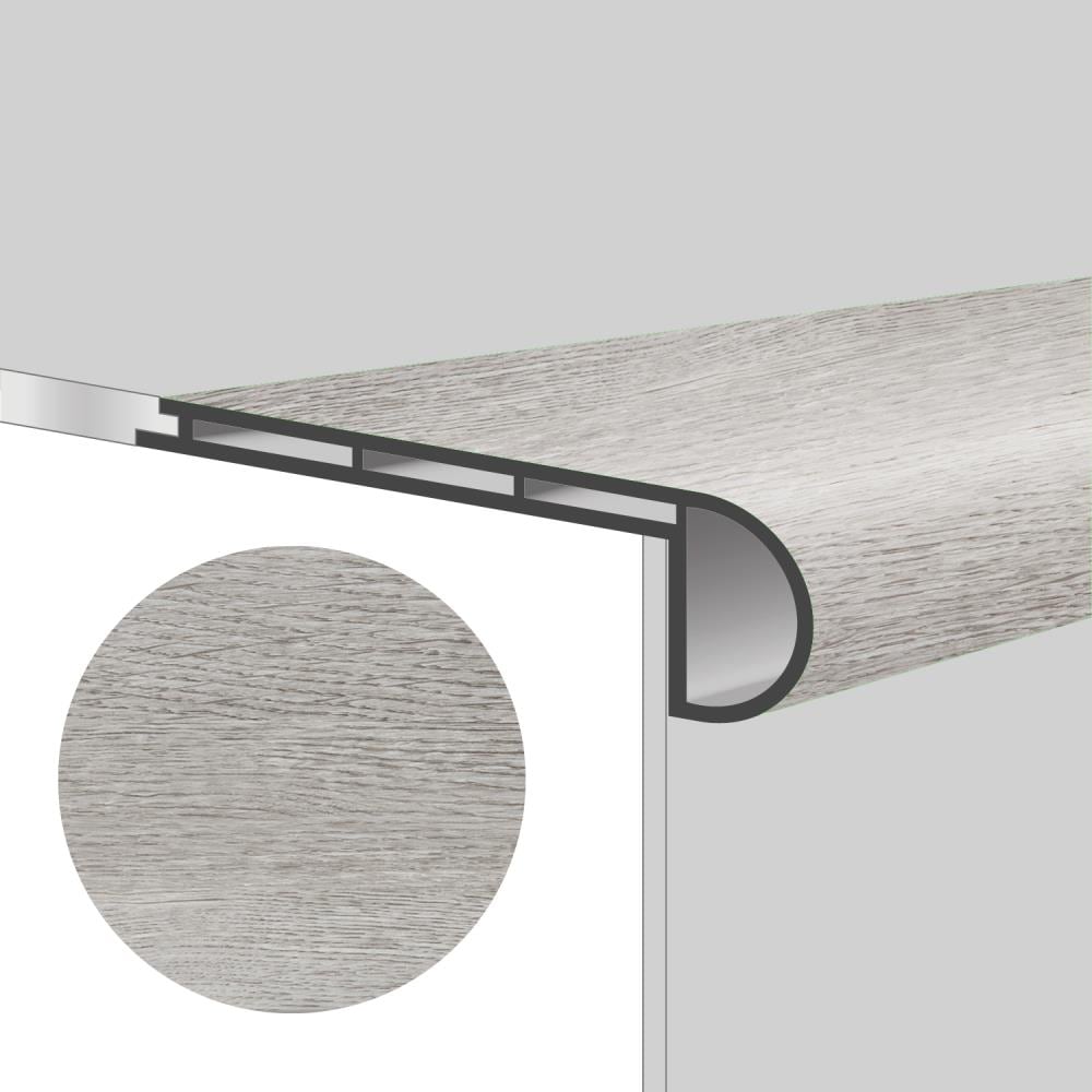 Lucida USA DC-703SN DecoCore 2.75-Inches x 48-Inches x 0.7-Inches Soft Gray Prefinished Vinyl Flush Stair Nosing