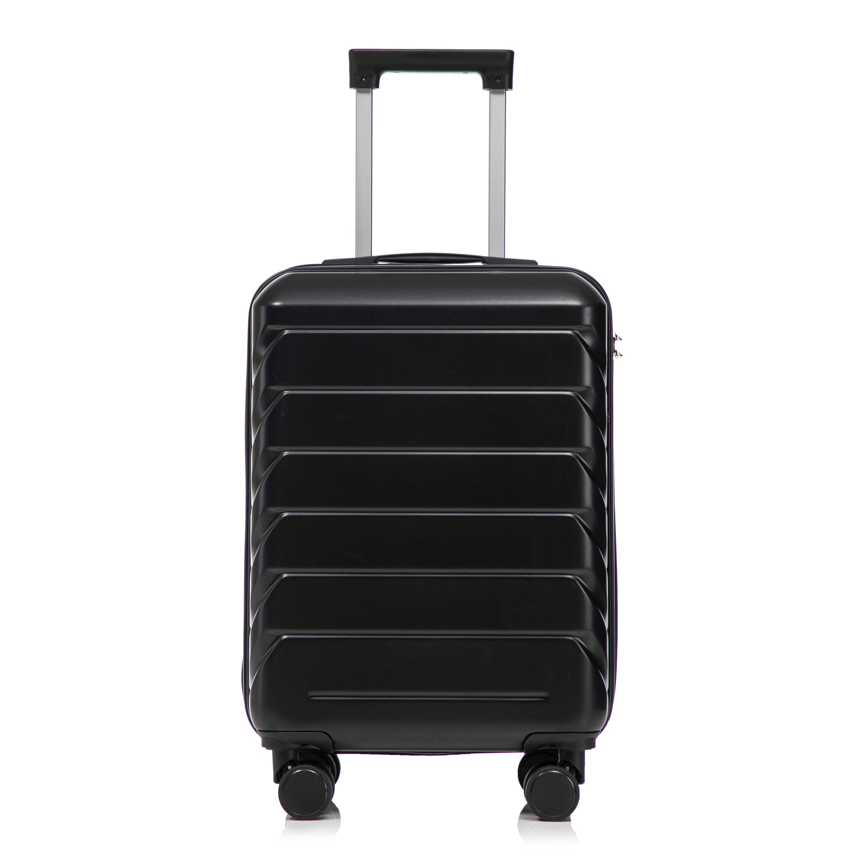 TATAHANCE - Hardshell 14.37 x 8.46 x 22.05 Plastic Black Spinner Suitcase