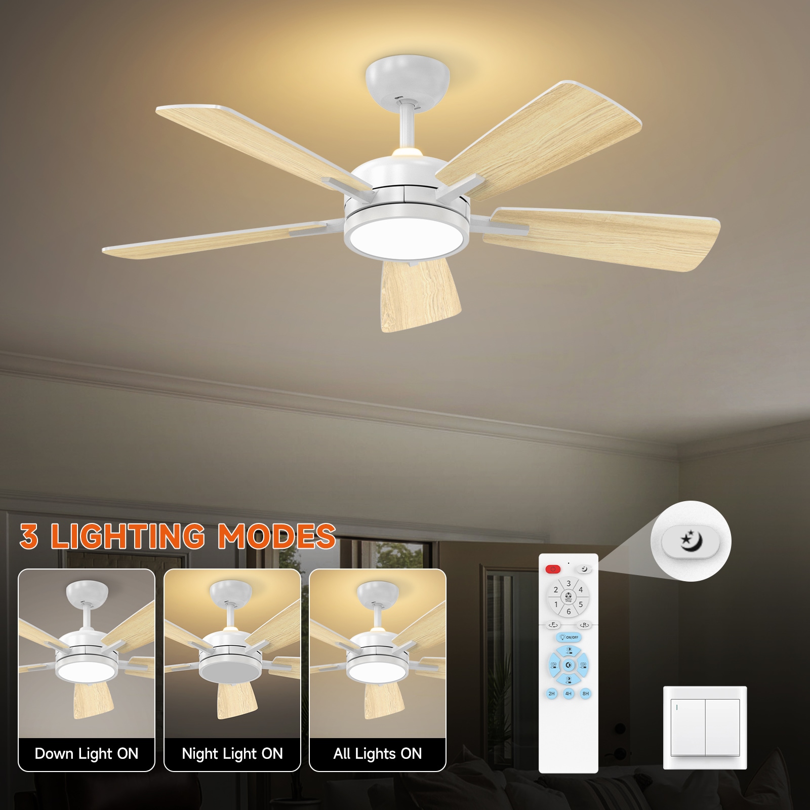 TALOYA RV46-WE-5D-T5 Ceiling-Fans - View #5