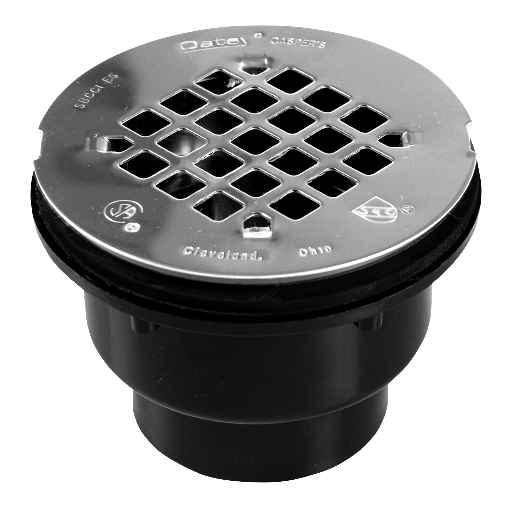 Oatey 2-in ABS Shower Drain with Round Stainless Steel Strainer