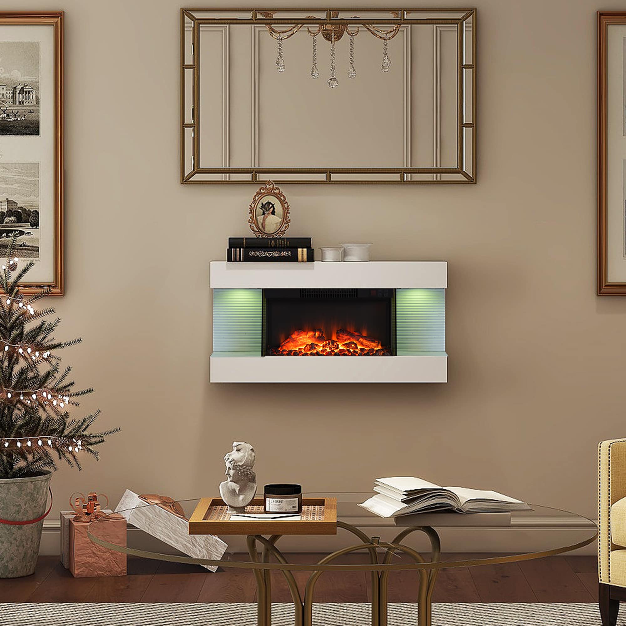 Mondawe OR-M6840B-TR Electric-Fireplaces - View #3