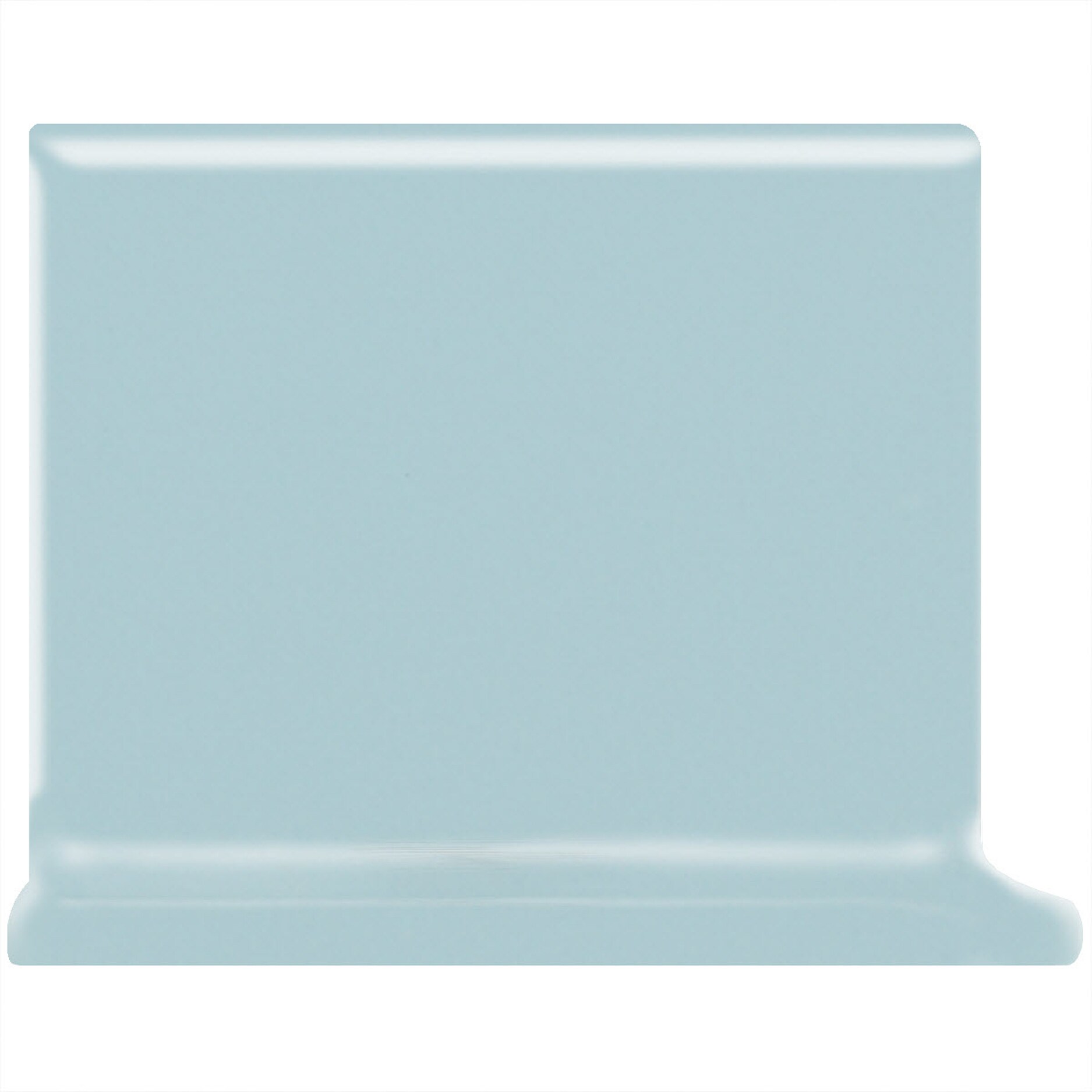 American Olean Matte Glacier Matte Ceramic Cove Base Tile (4-in x 4-in)