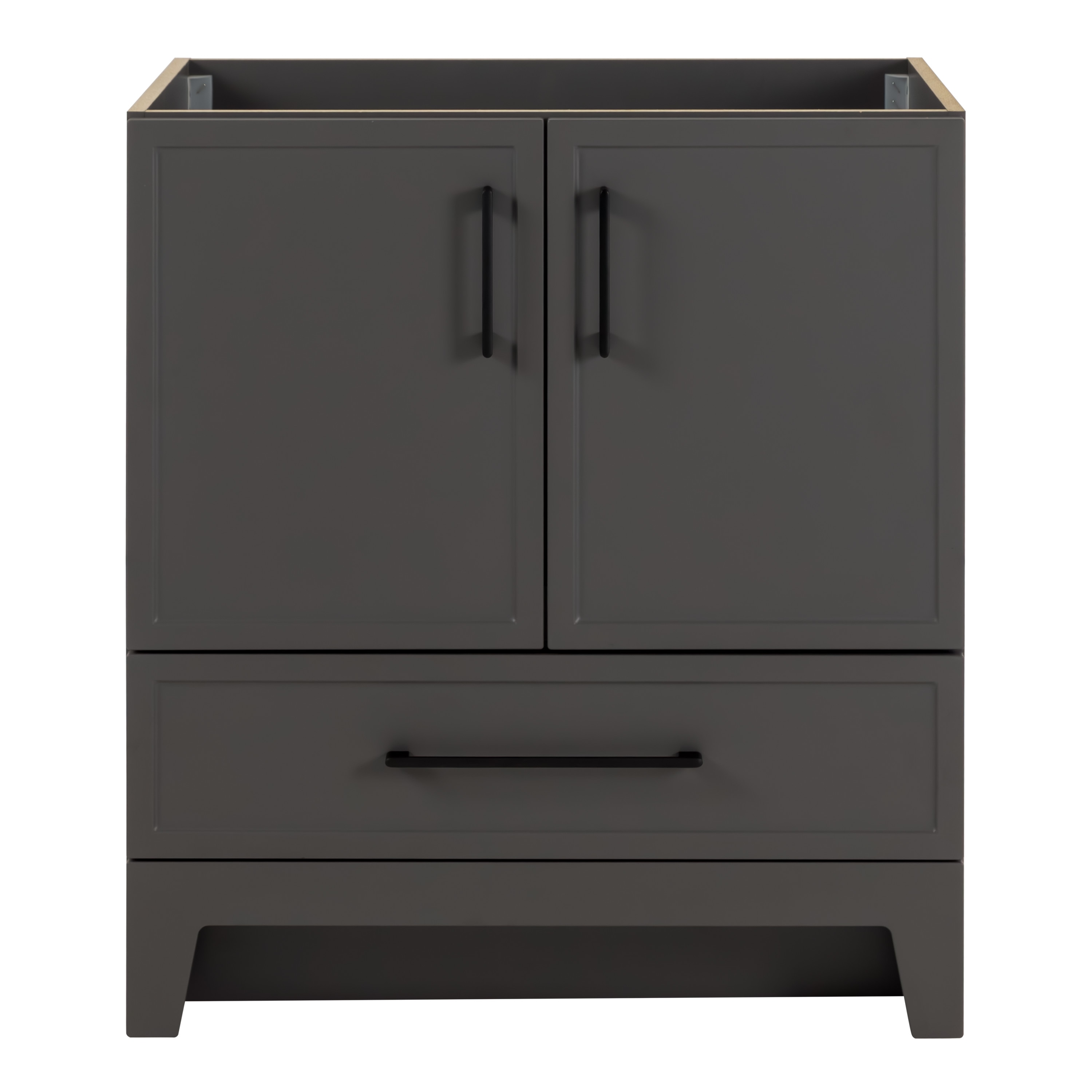 Style Selections ME30P1-CT Meera 30-in Graphite Gray Bathroom Vanity Base Cabinet without Top