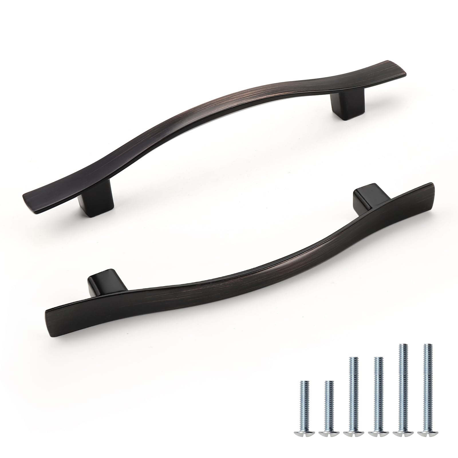 TNSO Oil Rubbed Bronze Hole Center 3.75 inch 30 Pack Cabinet Handles Drawer Pulls Zinc Alloy Multipurpose Furniture Hardware