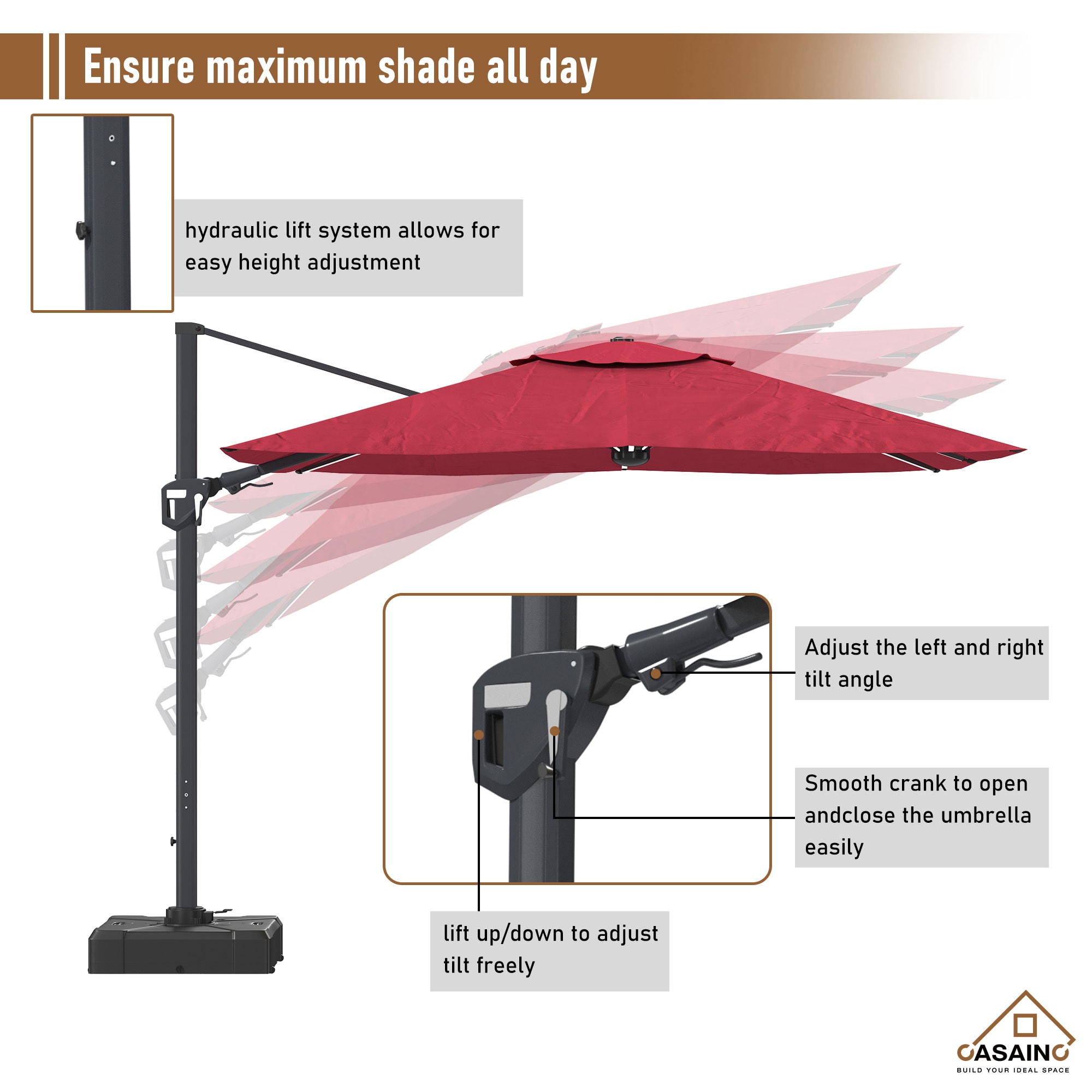 CASAINC WF-HW66745RE+ Umbrellas-2 - View #4