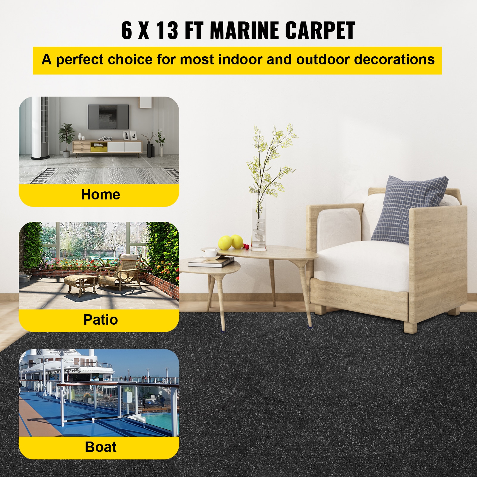 VEVOR JXWDTHS1.8X4M0001V0 Carpet-Panel - View #3