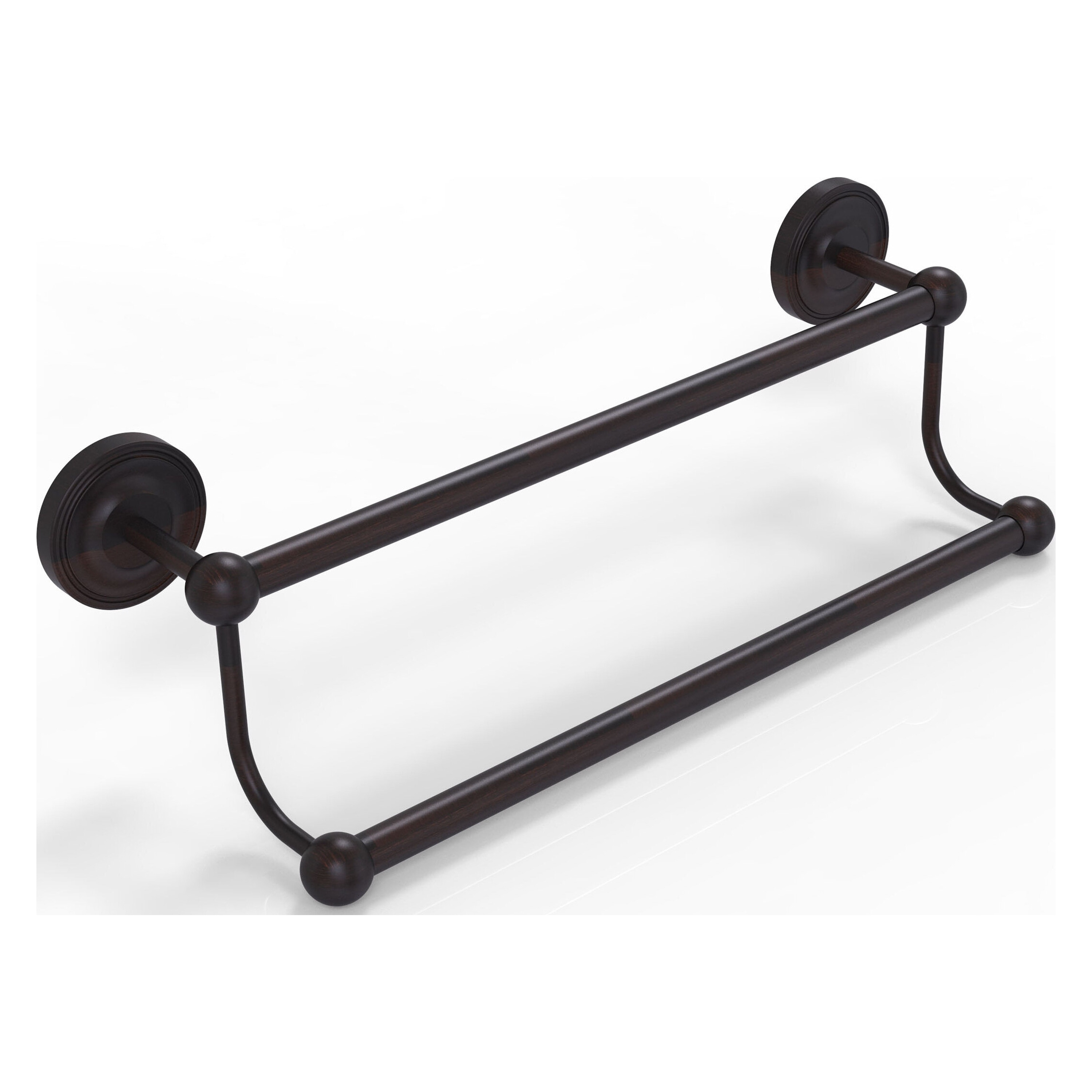 Allied Brass PR-72/24-VB Prestige Regal 24-in double Venetian Bronze Wall mount Double Towel Bar