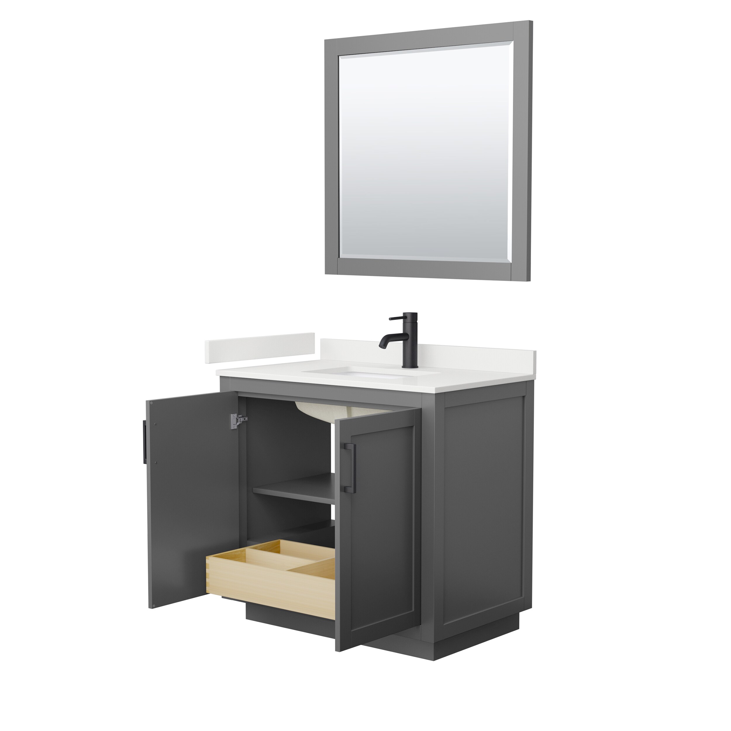 Wyndham Collection WCF292936SGBWQUNSM34 Bath-Vanity-Combo - View #3