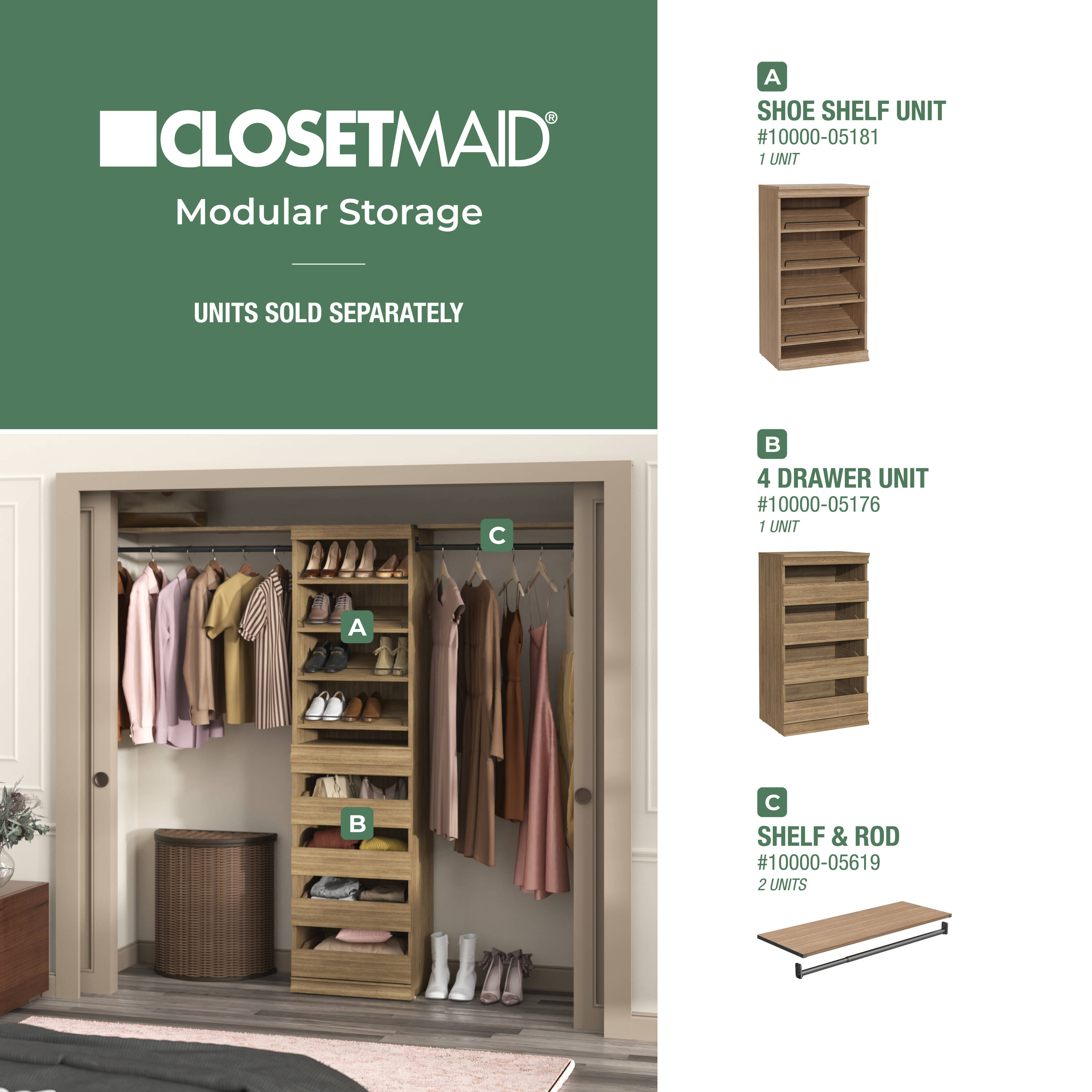 ClosetMaid 10000-05175 Wood-Closet-Tower - View #13