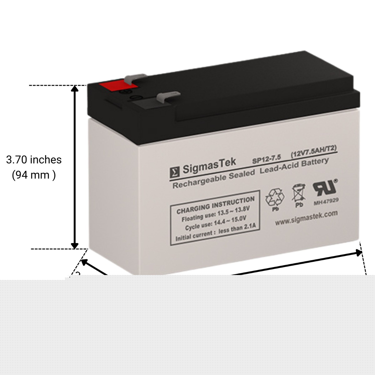 SigmasTek 652029388234 Device-Replacement-Batteries - View #2