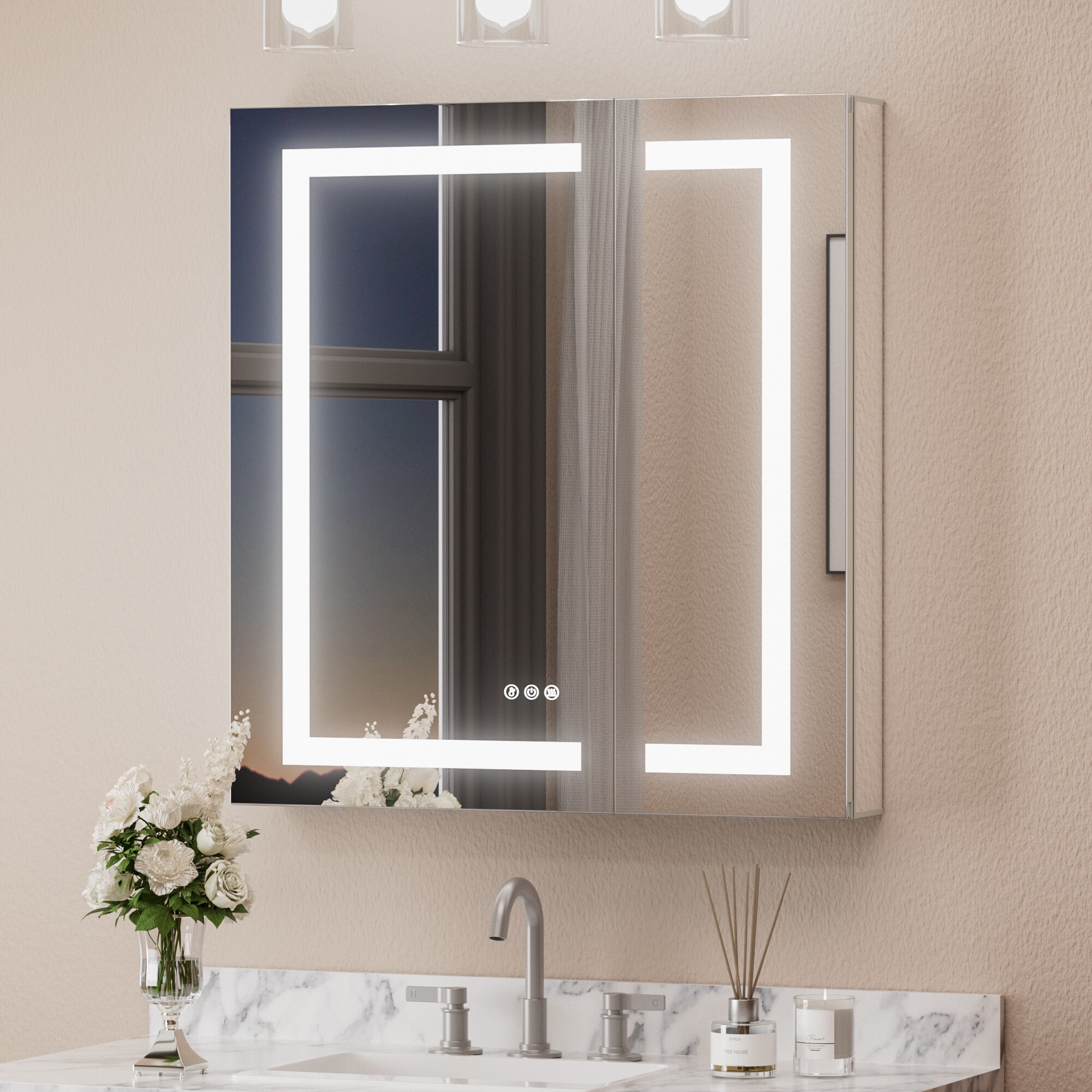 Keonjinn LW-JG-ZG-7681 Bathroom-Medicine-Cabinets - View #3