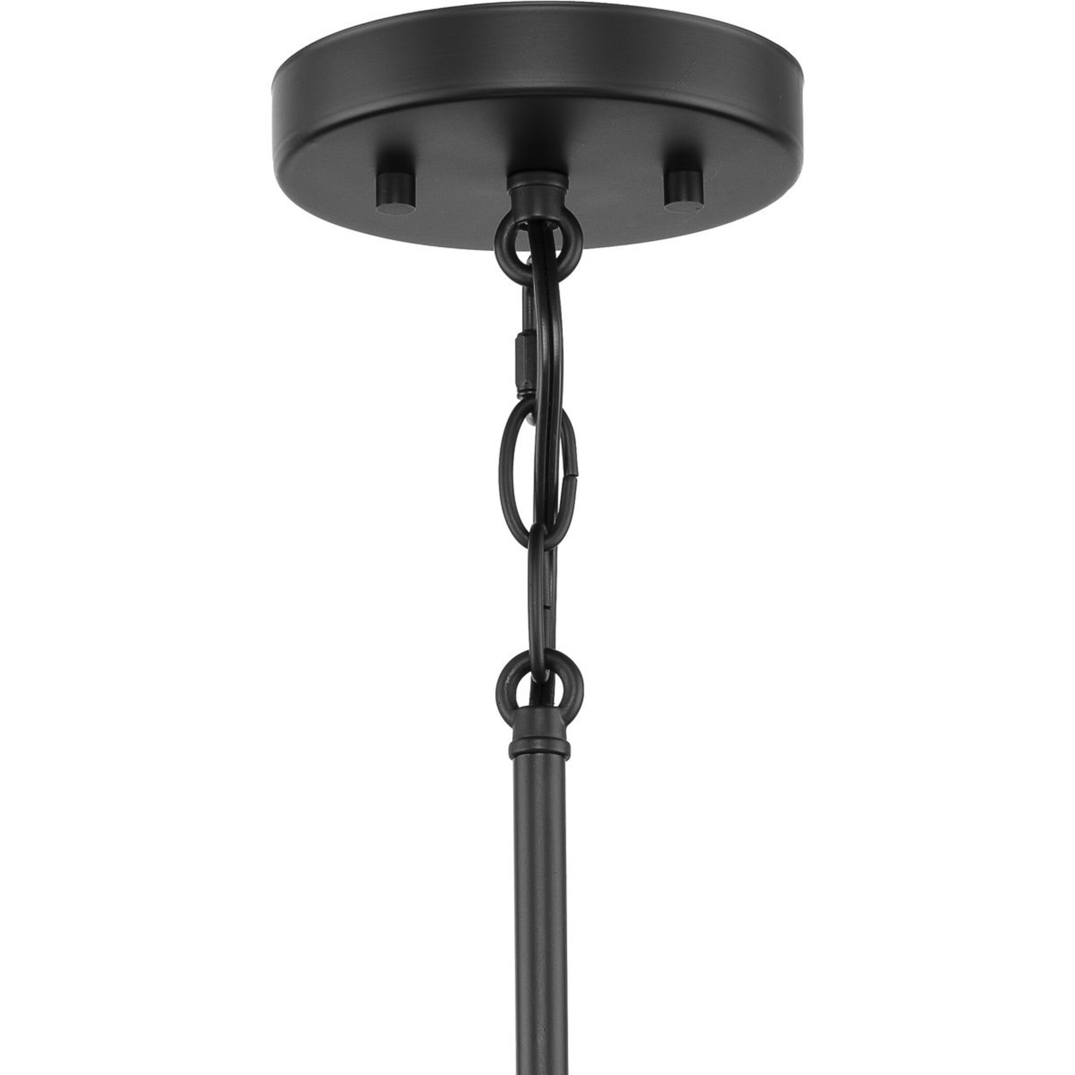 Silva Matte Black and White Linen Drum Pendant Light