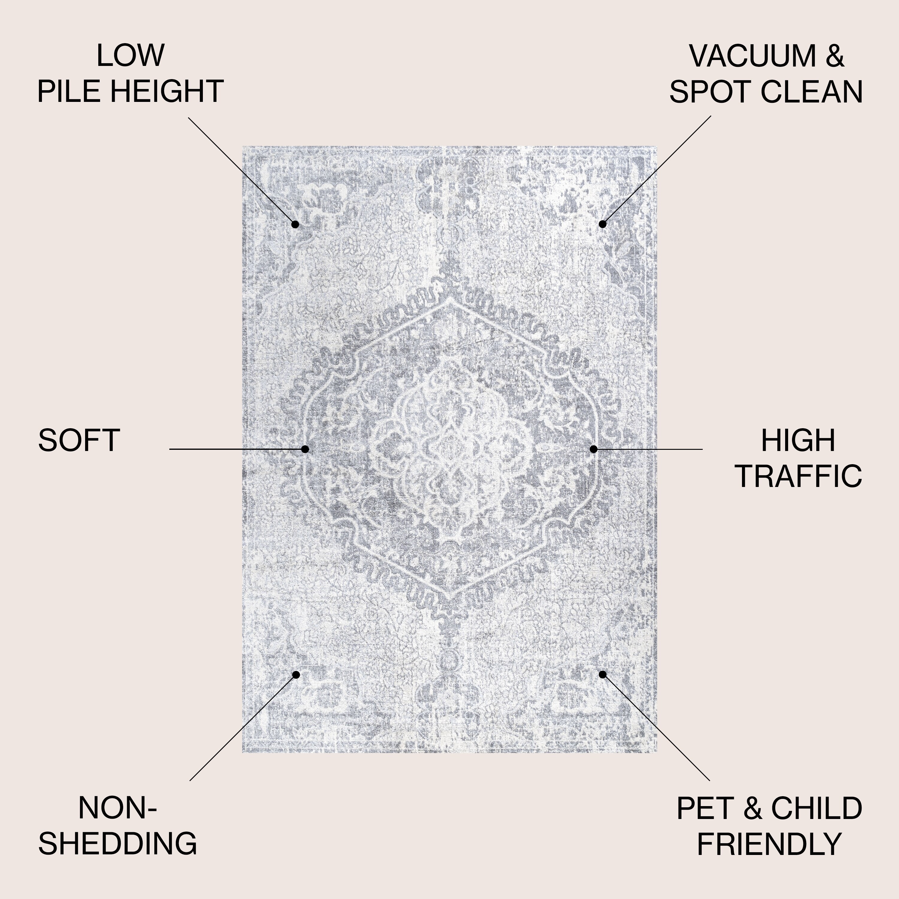 JONATHAN  Y MDP105B-6SQ rugs - View #3