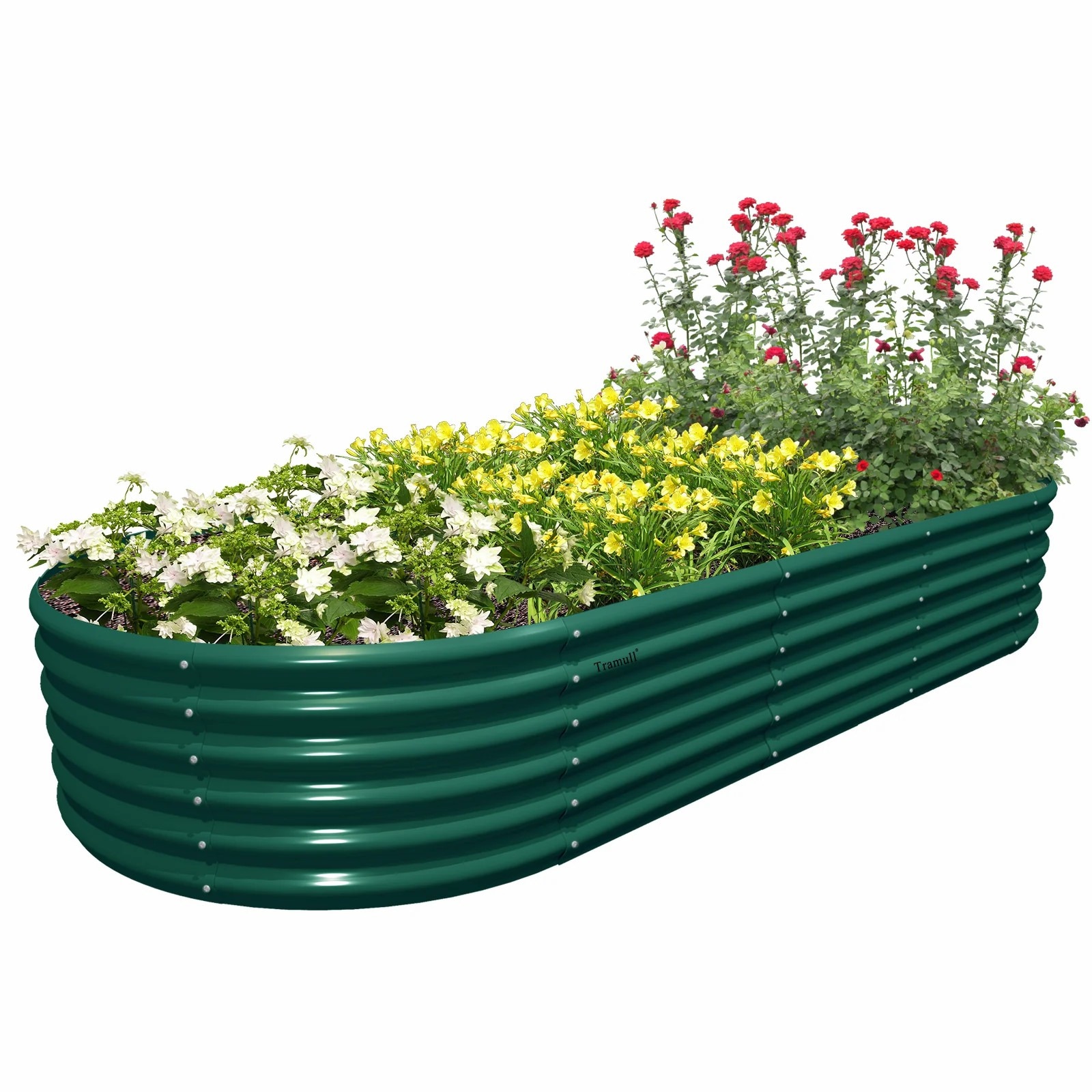 Runesay RSBED-10 36-in W x 96-in L x 18-in H Green Galvanized Metal Raised Garden Bed