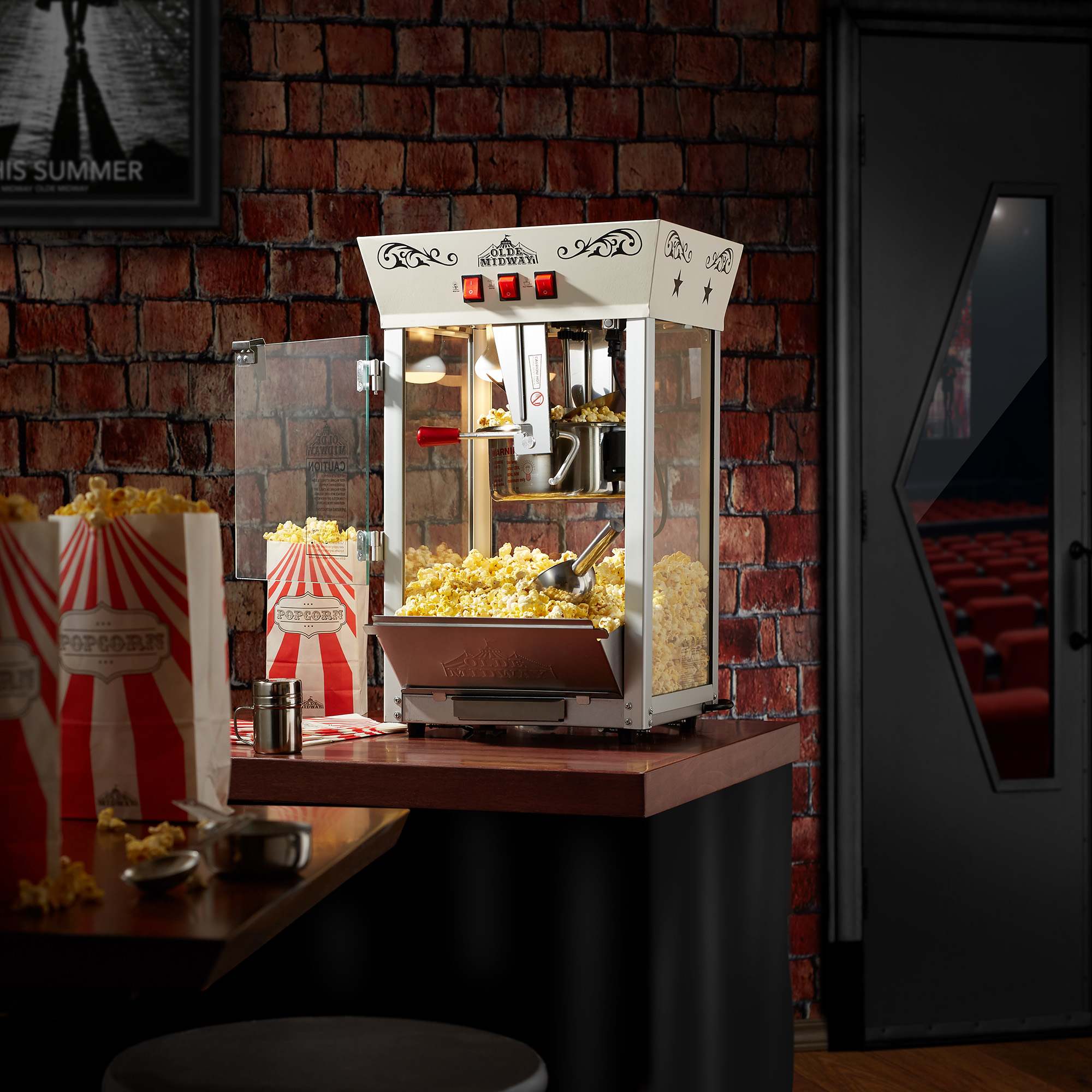 Olde Midway CON-POP-8930-CREAM Popcorn-Makers - View #2